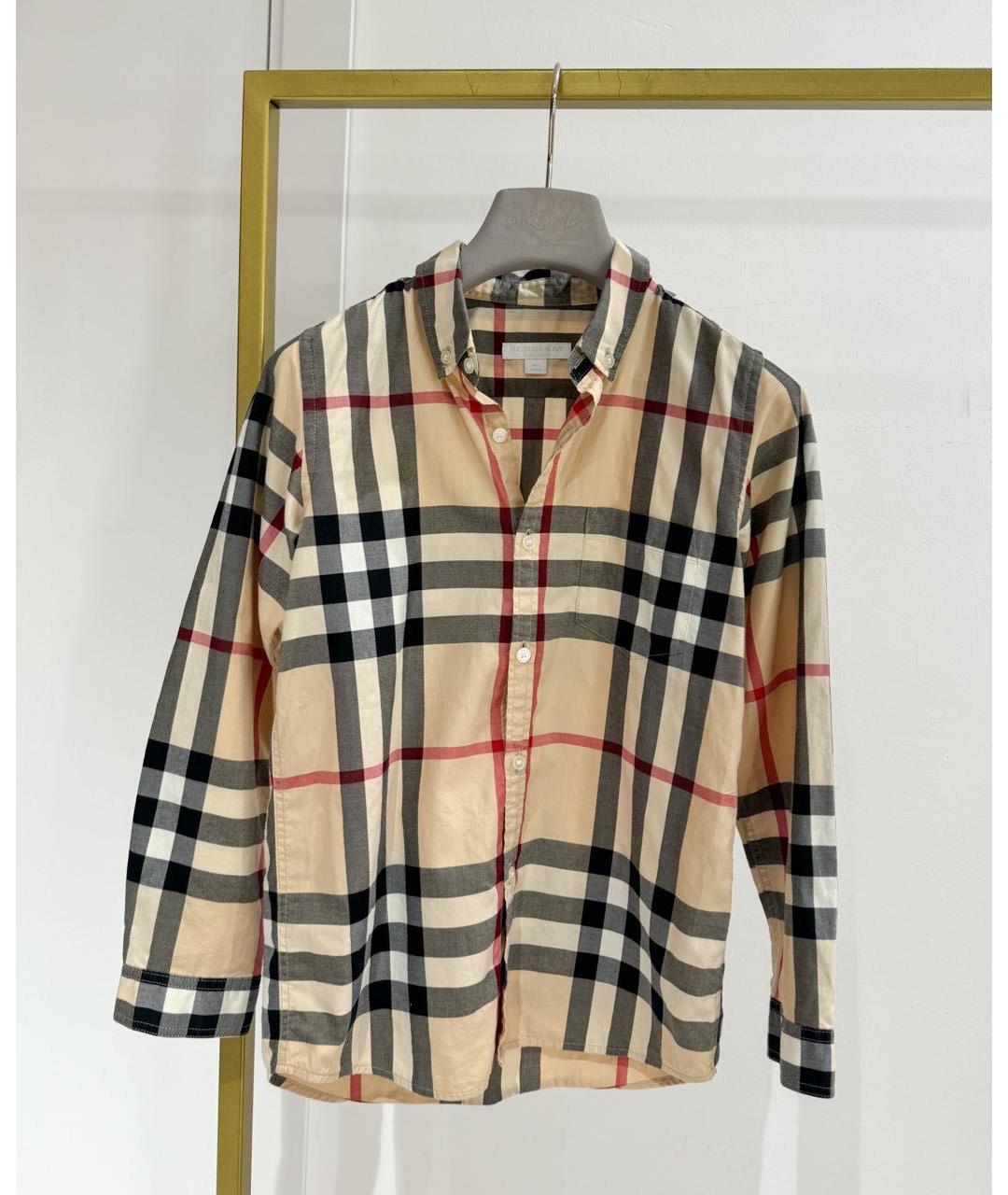 BURBERRY Мульти детская рубашка, фото 3