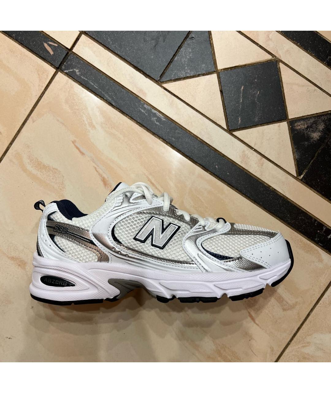 NEW BALANCE Белые текстильные кроссовки, фото 7