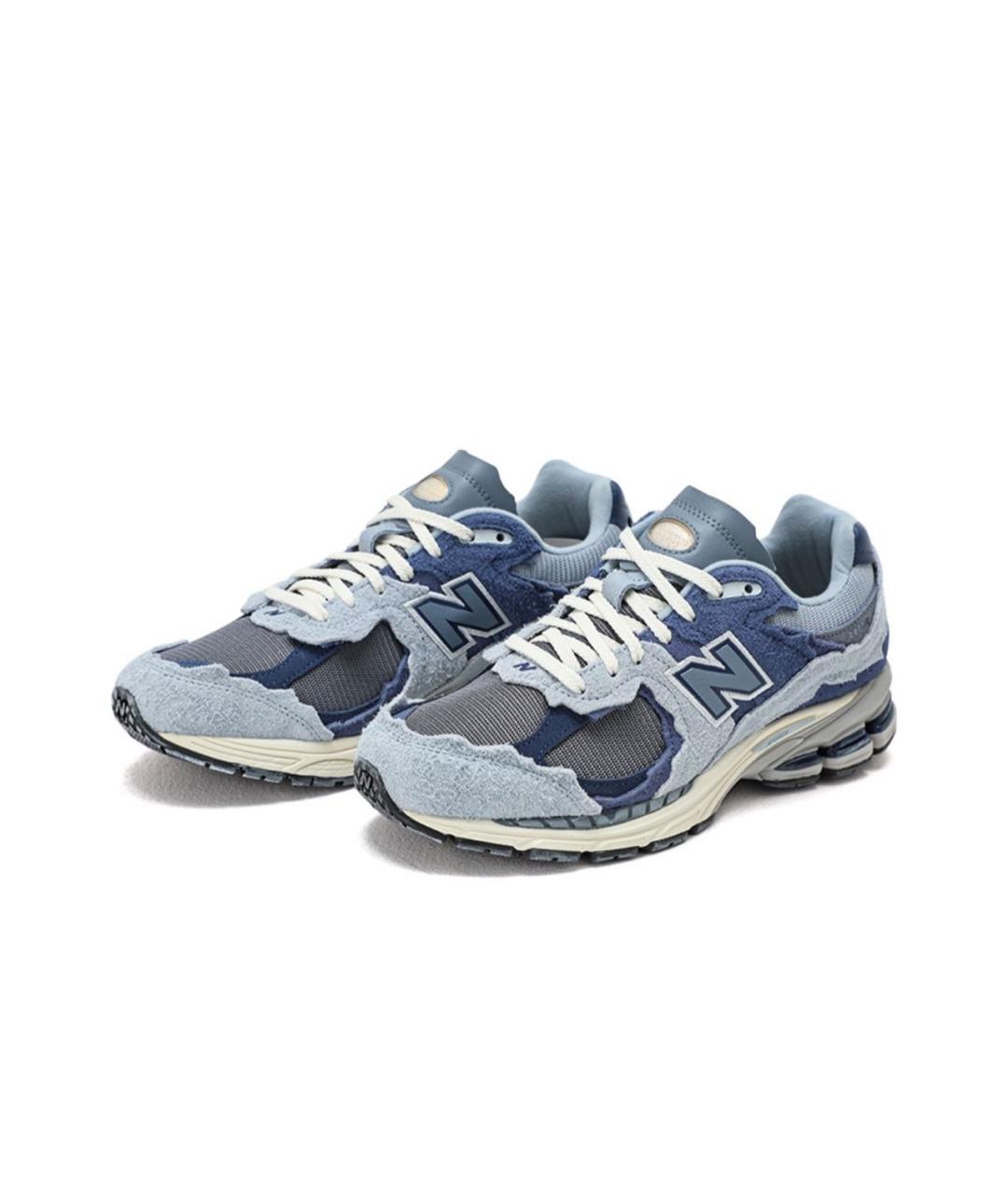 NEW BALANCE Голубые замшевые низкие кроссовки / кеды, фото 2