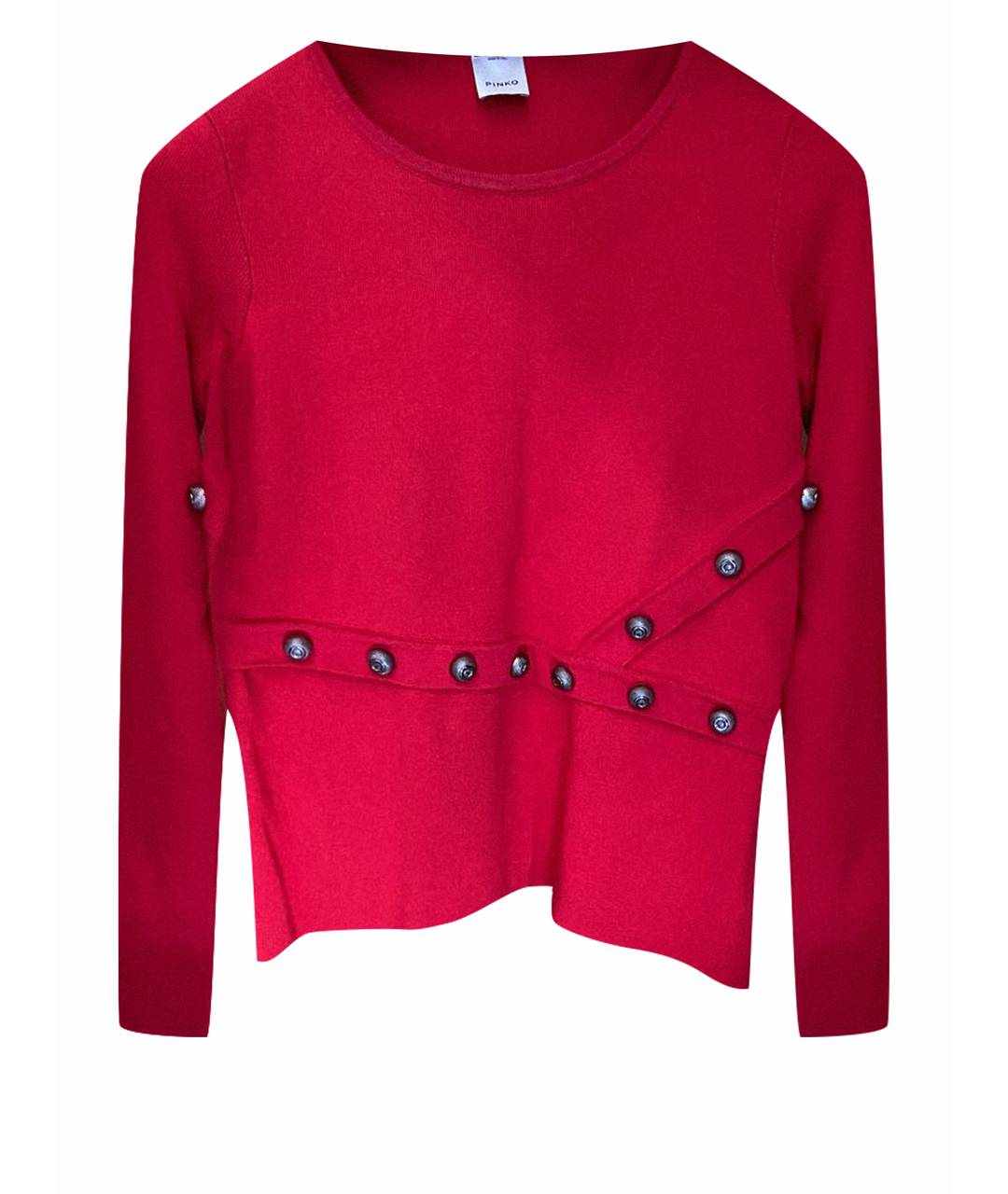 PINKO Красный вискозный джемпер / свитер, фото 1