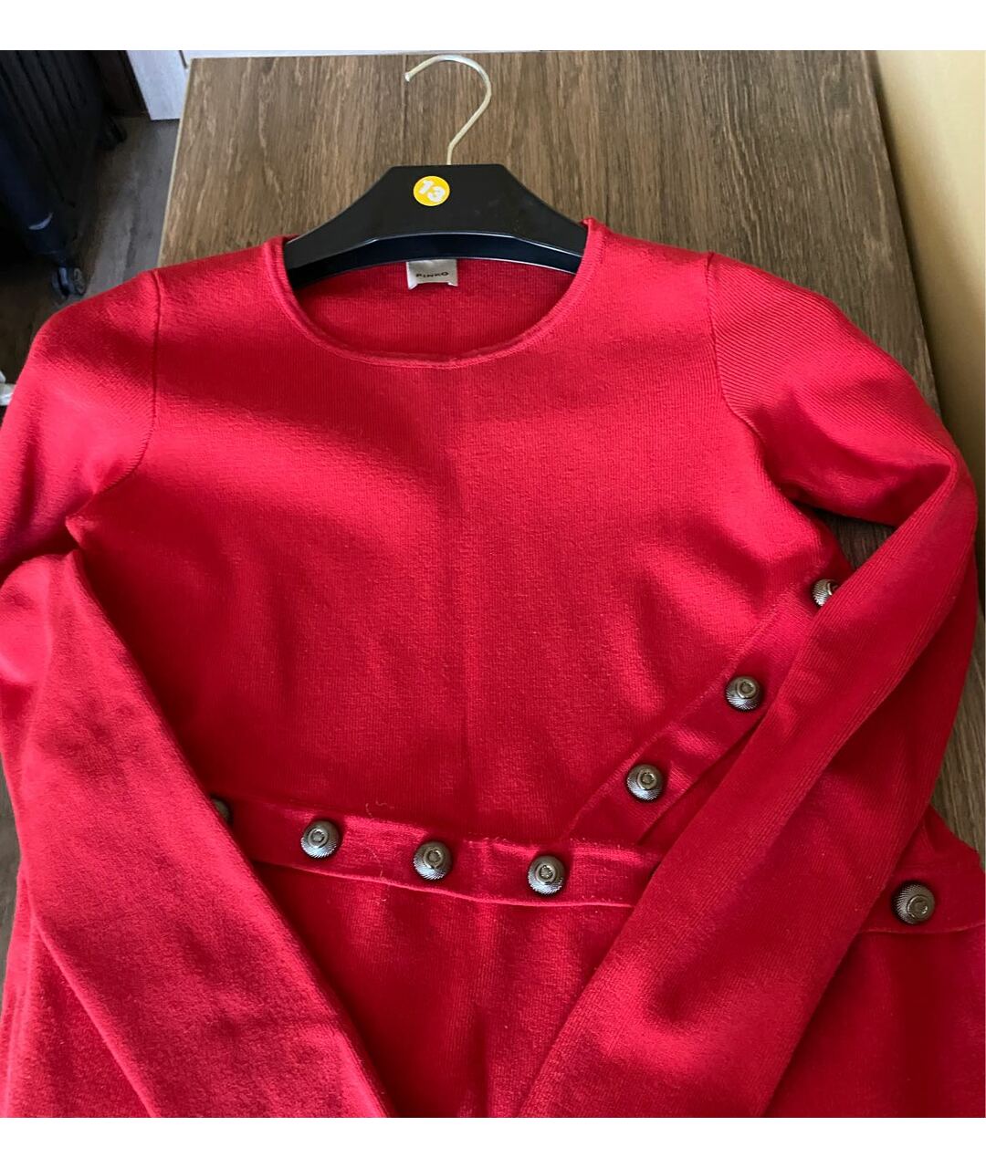 PINKO Красный вискозный джемпер / свитер, фото 3