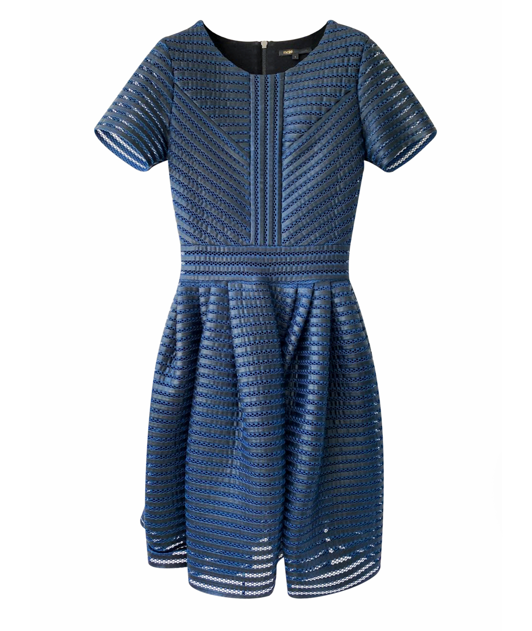 MAJE Темно-синее полиэстеровое повседневное платье, фото 1