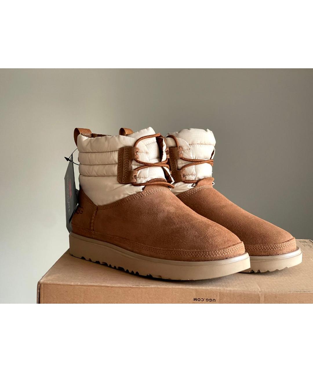 UGG AUSTRALIA Коричневые замшевые полусапоги, фото 6