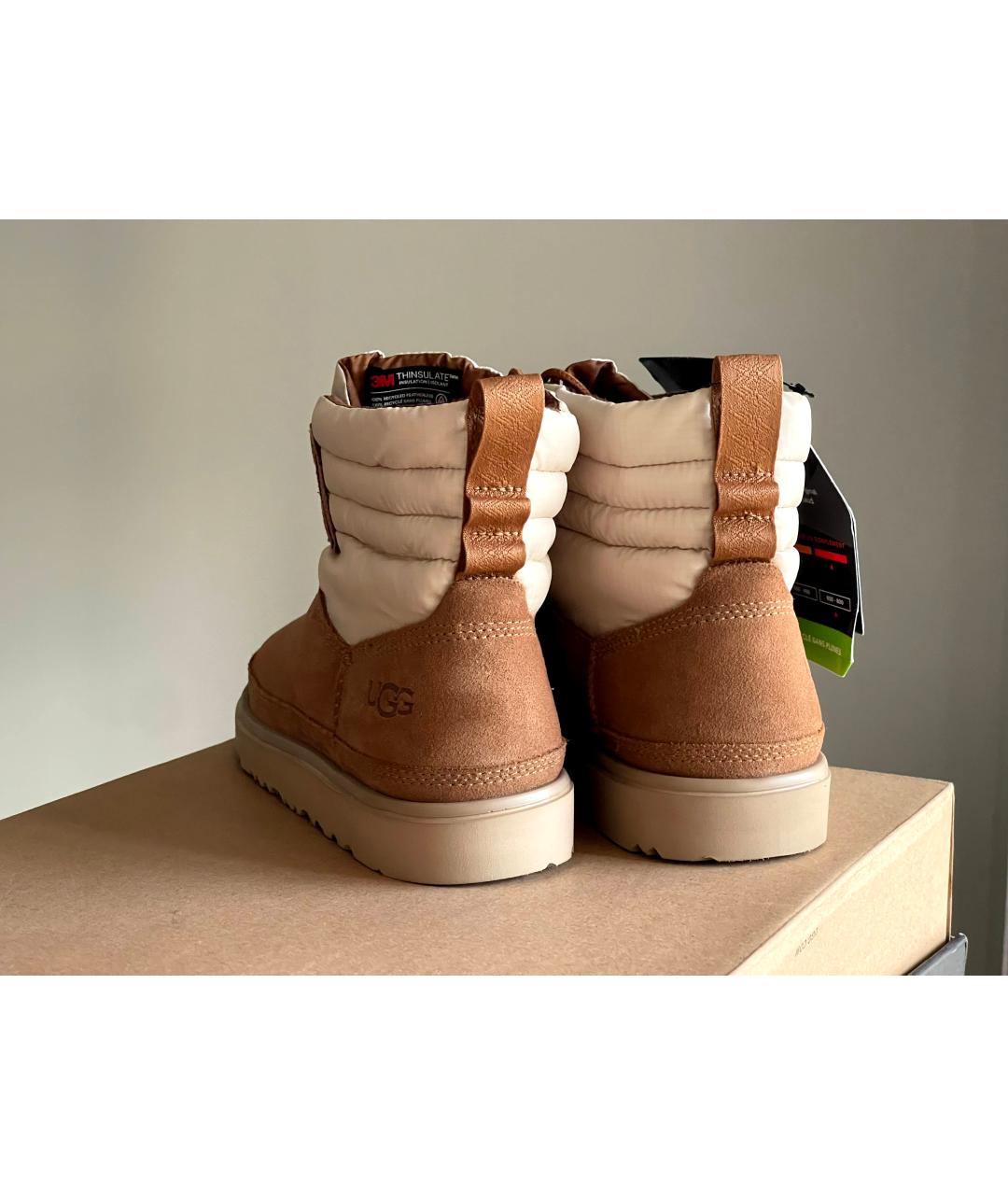 UGG AUSTRALIA Коричневые замшевые полусапоги, фото 4