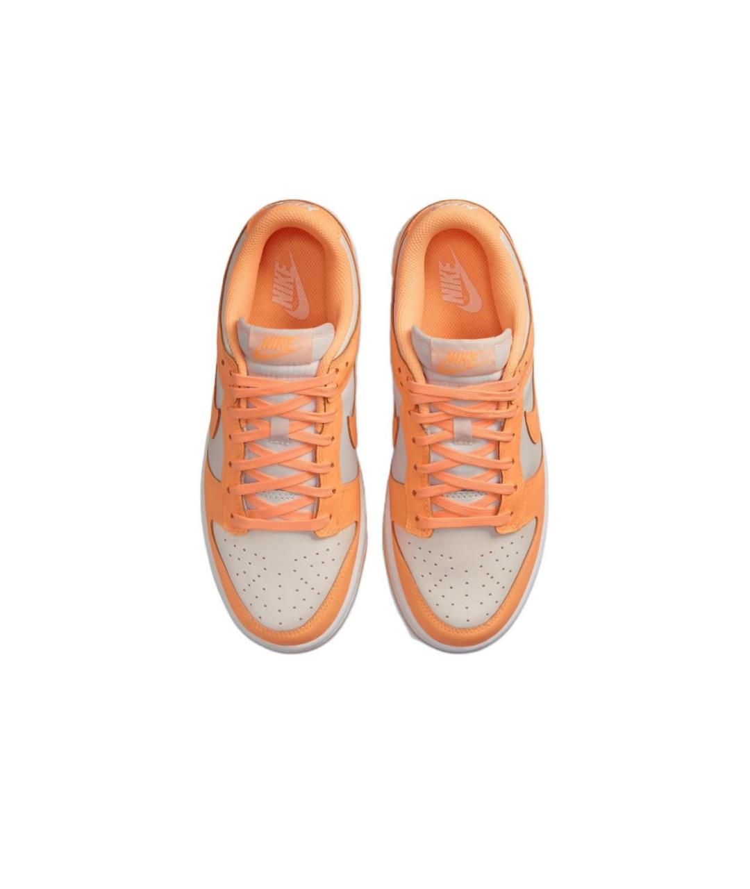 NIKE Оранжевое кожаные кроссовки, фото 3