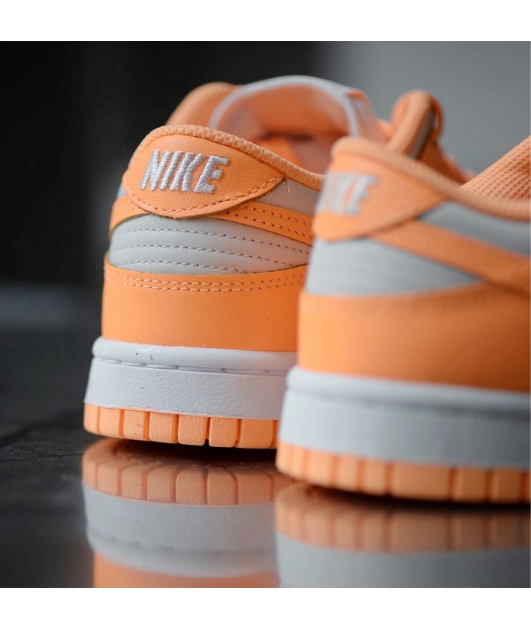 NIKE Оранжевое кожаные кроссовки, фото 6