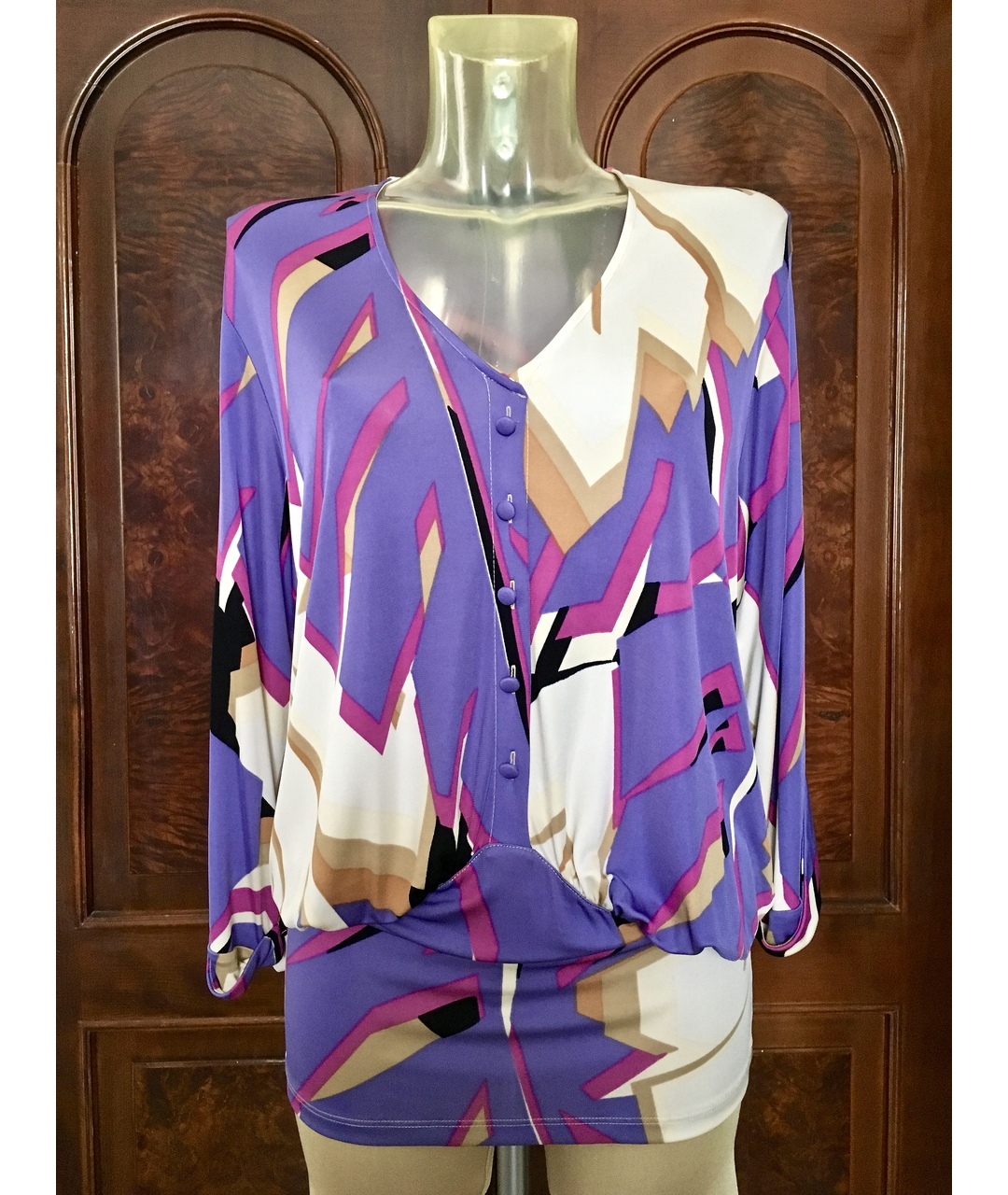 CLIPS Фиолетовое вискозное повседневное платье, фото 3