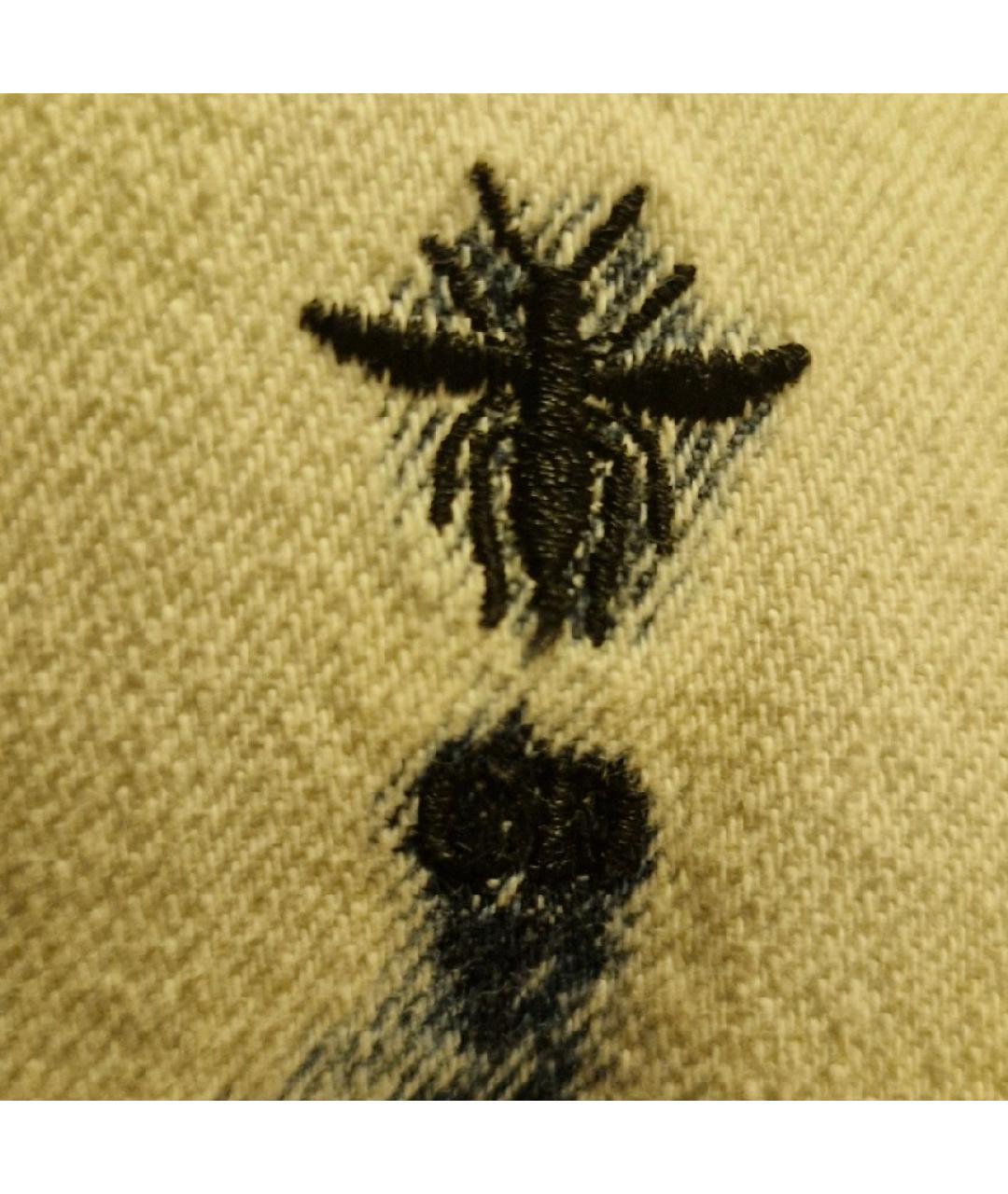 CHRISTIAN DIOR Белое деним повседневное платье, фото 5