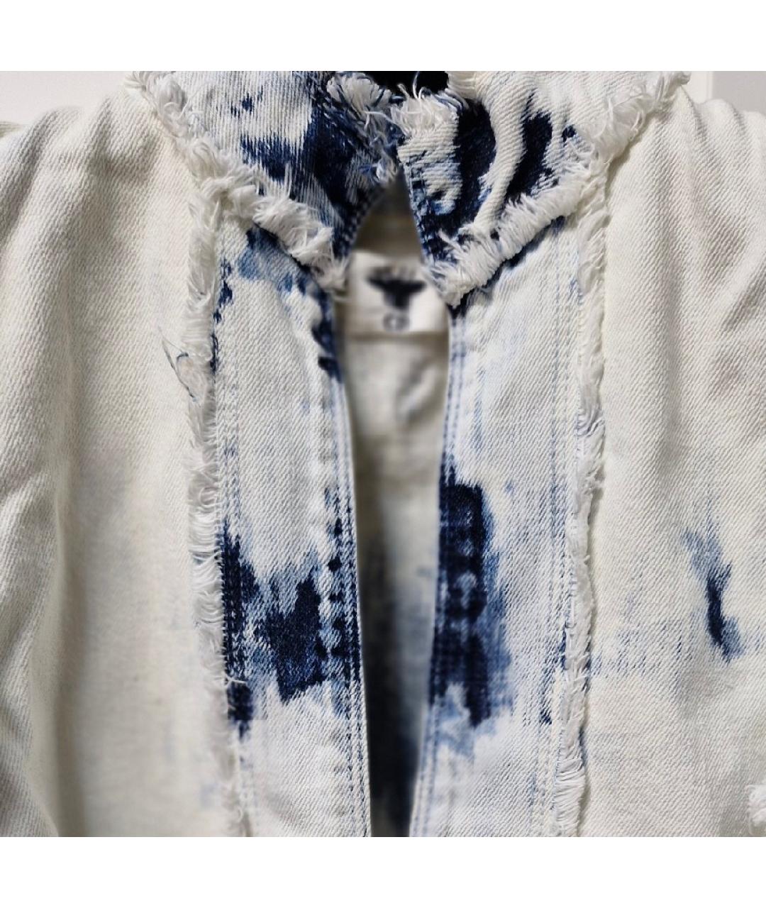 CHRISTIAN DIOR Белое деним повседневное платье, фото 3