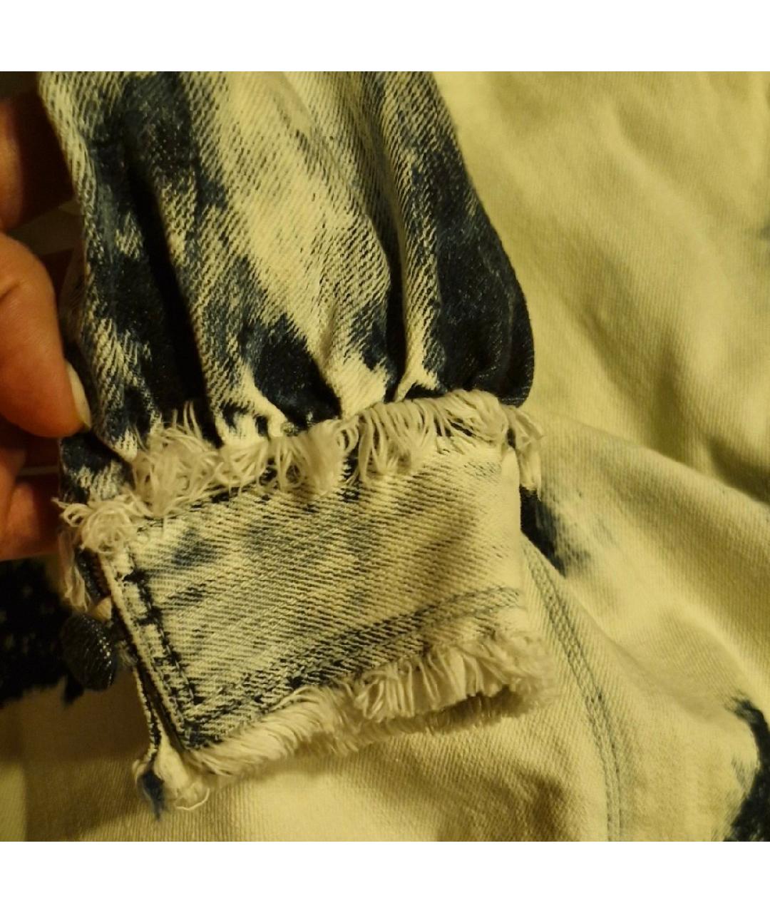 CHRISTIAN DIOR Белое деним повседневное платье, фото 7