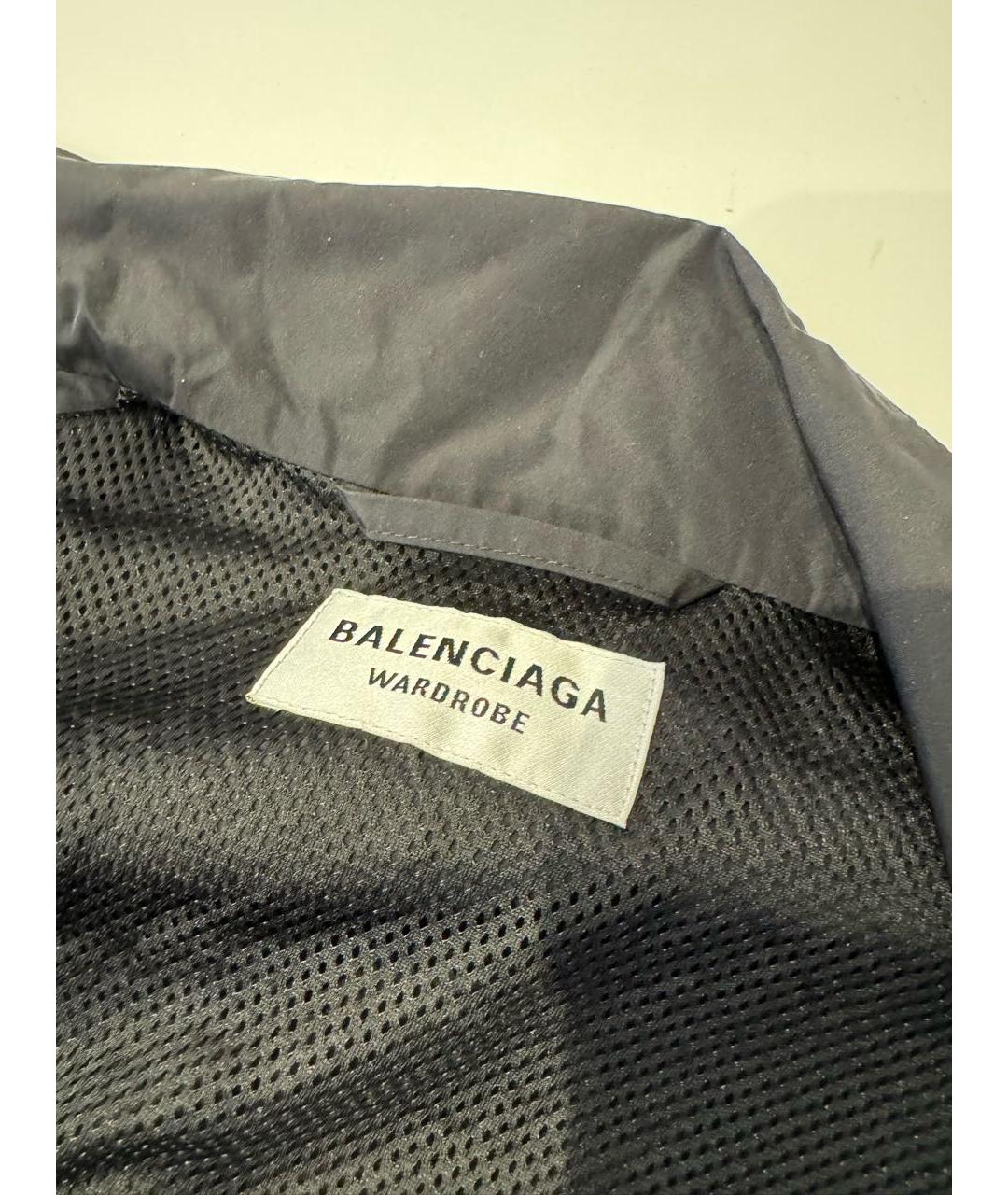 BALENCIAGA Черная полиамидовая куртка, фото 3