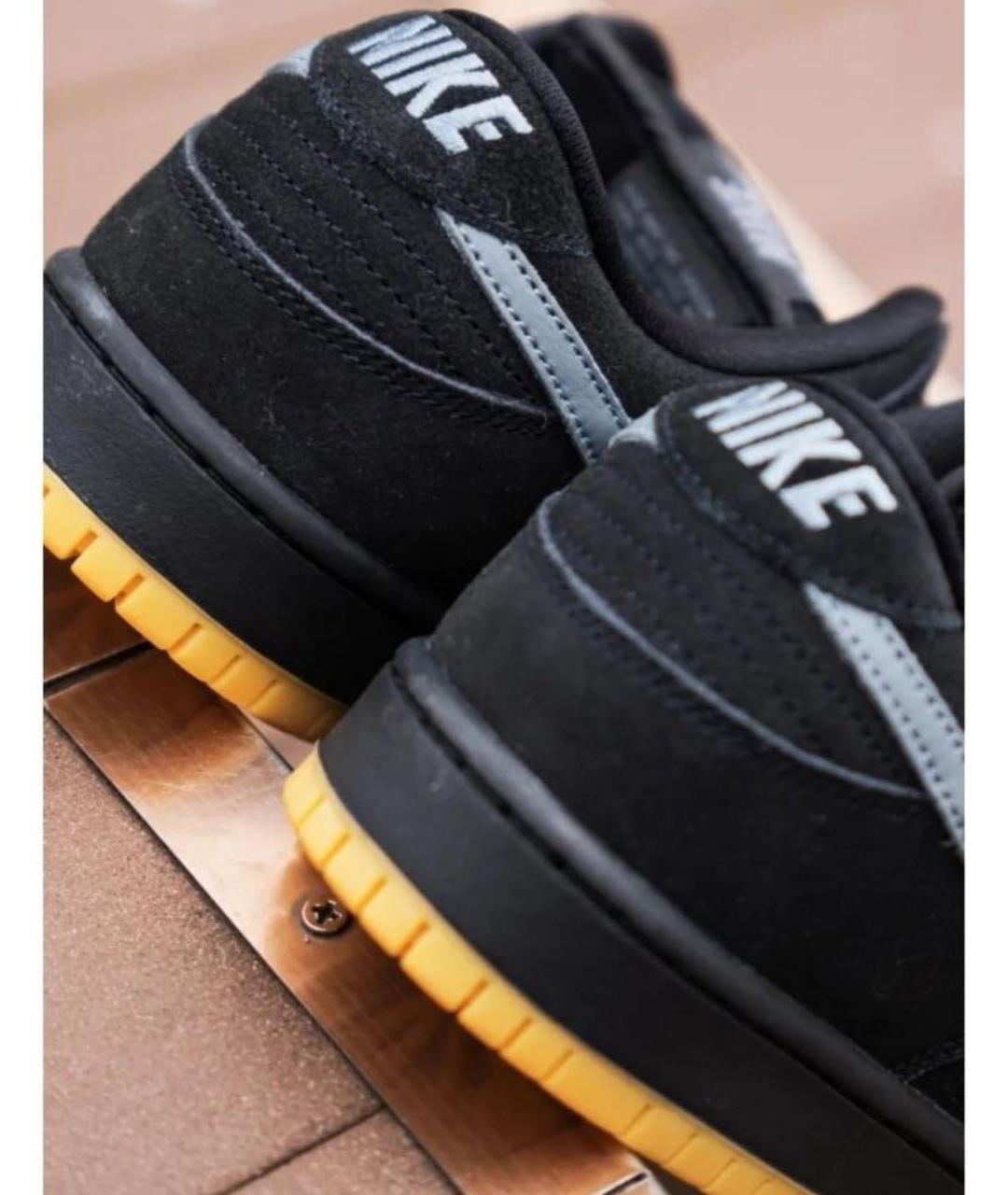NIKE Черные замшевые низкие кроссовки / кеды, фото 6