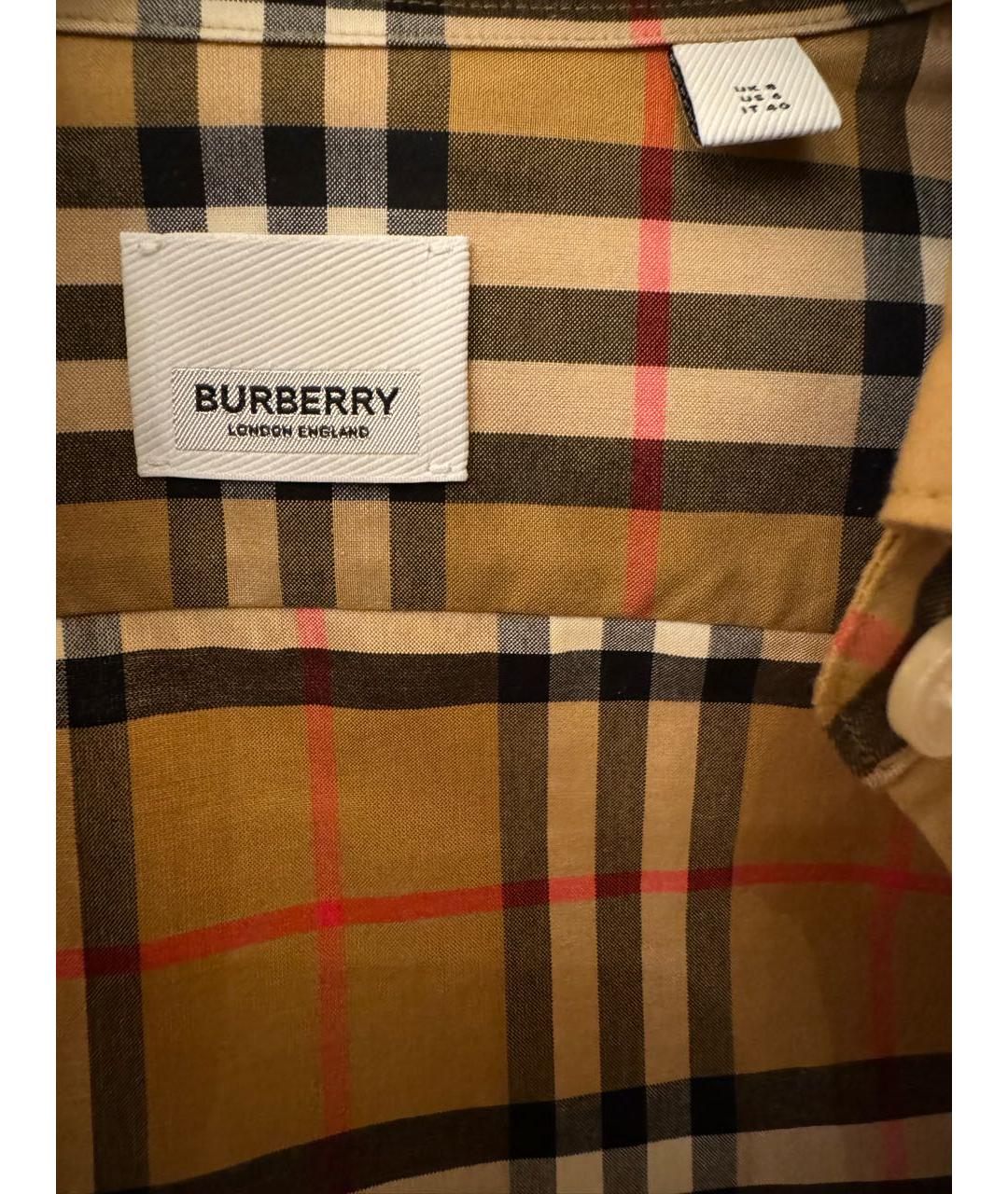 BURBERRY Мульти хлопковая рубашка, фото 4