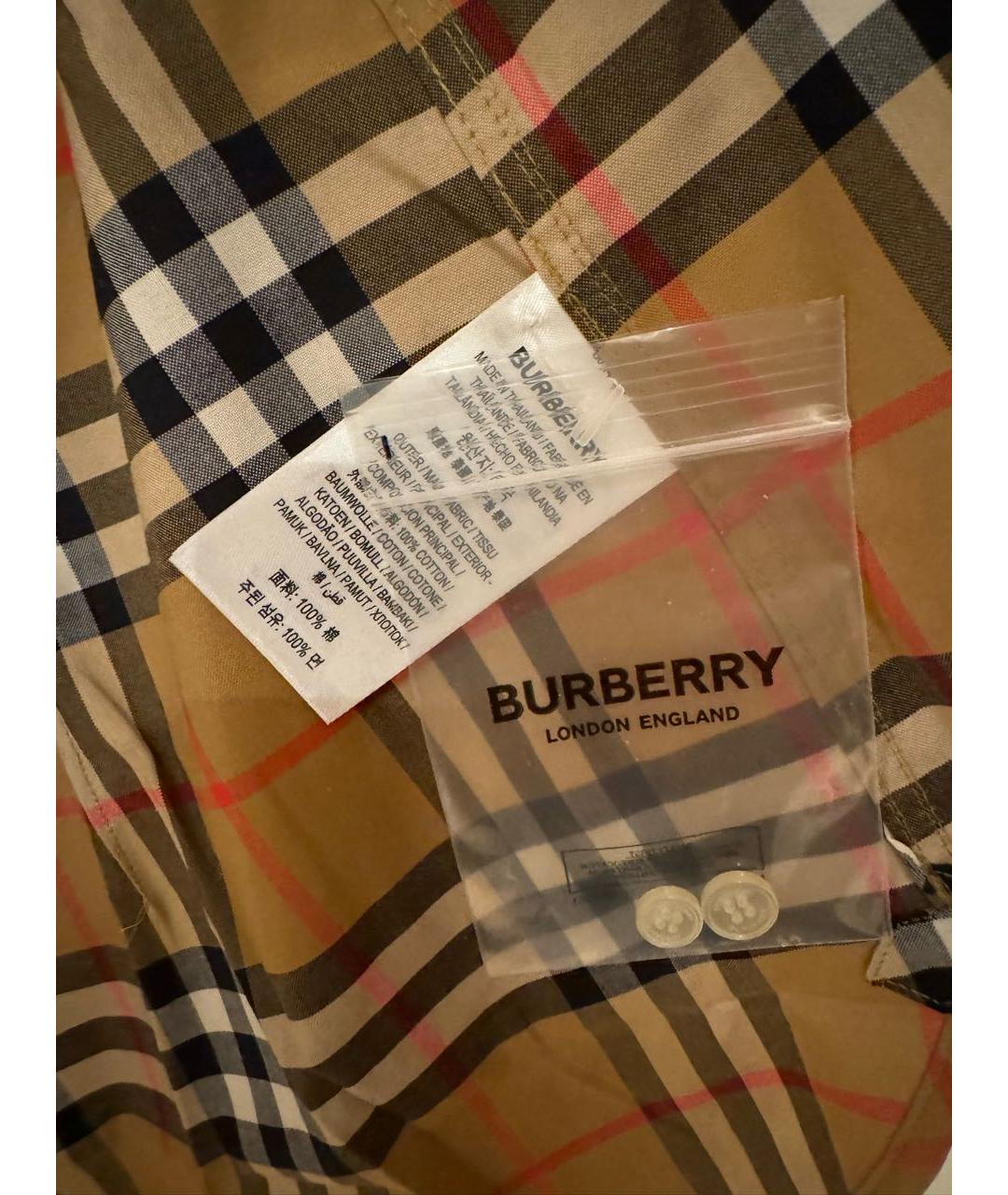 BURBERRY Мульти хлопковая рубашка, фото 7