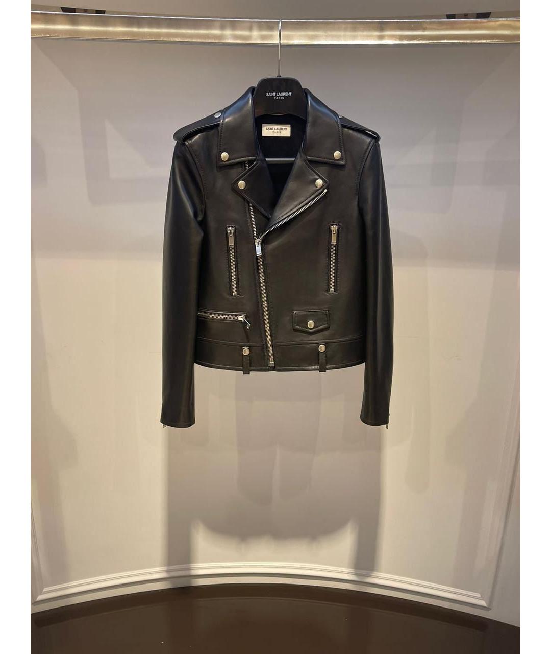 SAINT LAURENT Черная куртка, фото 2