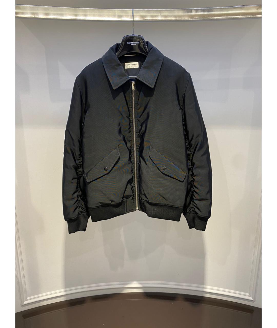 SAINT LAURENT Черная куртка, фото 2