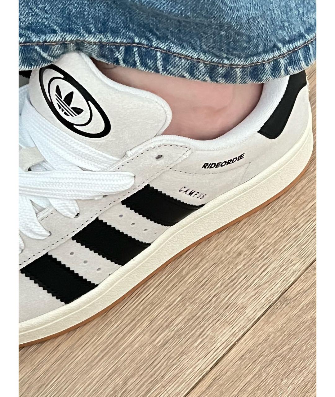 ADIDAS Бежевые текстильные кроссовки, фото 3