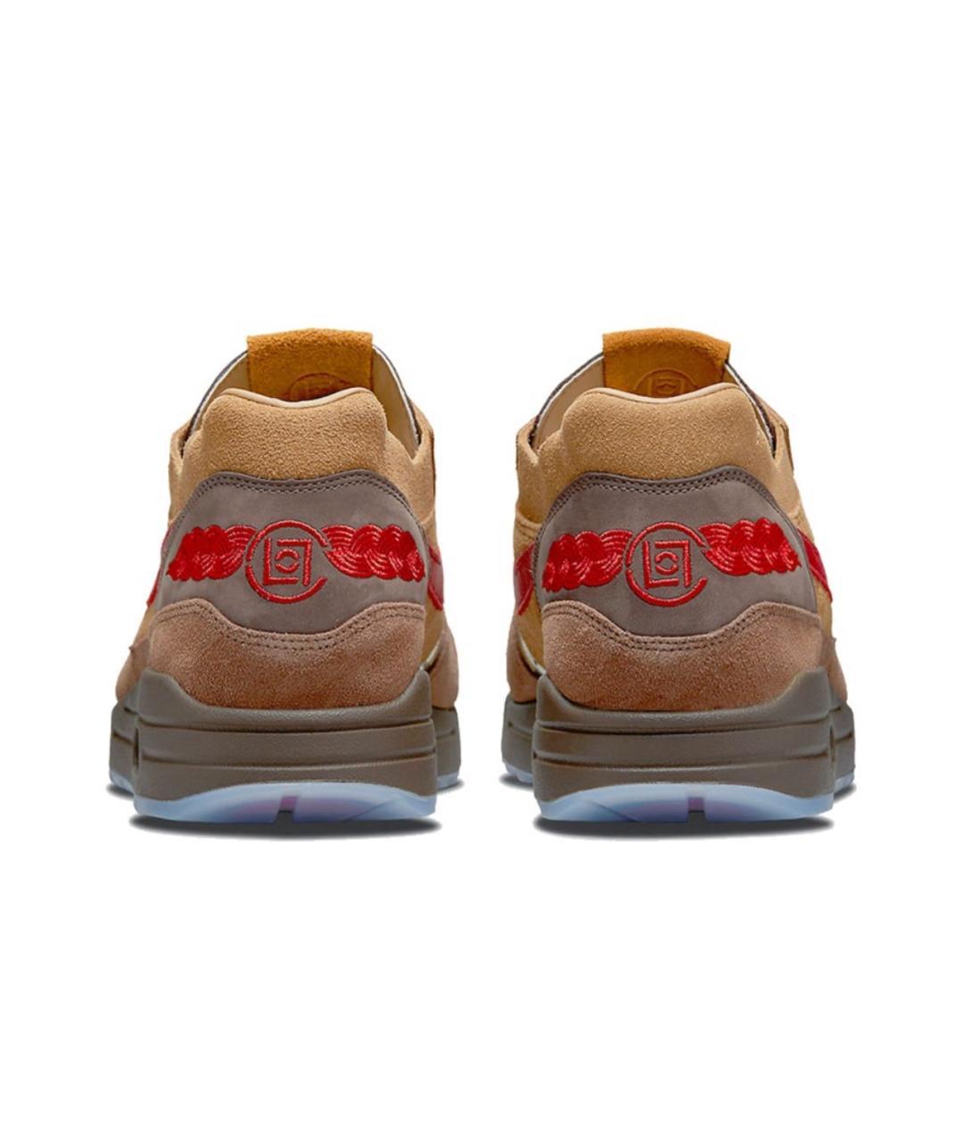 NIKE Коричневые замшевые низкие кроссовки / кеды, фото 4