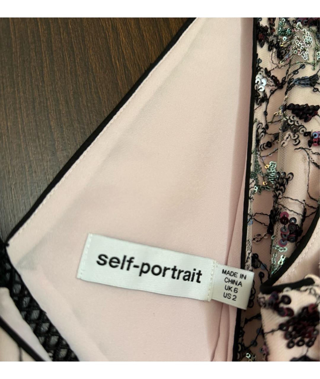 SELF-PORTRAIT Мульти коктейльное платье, фото 3