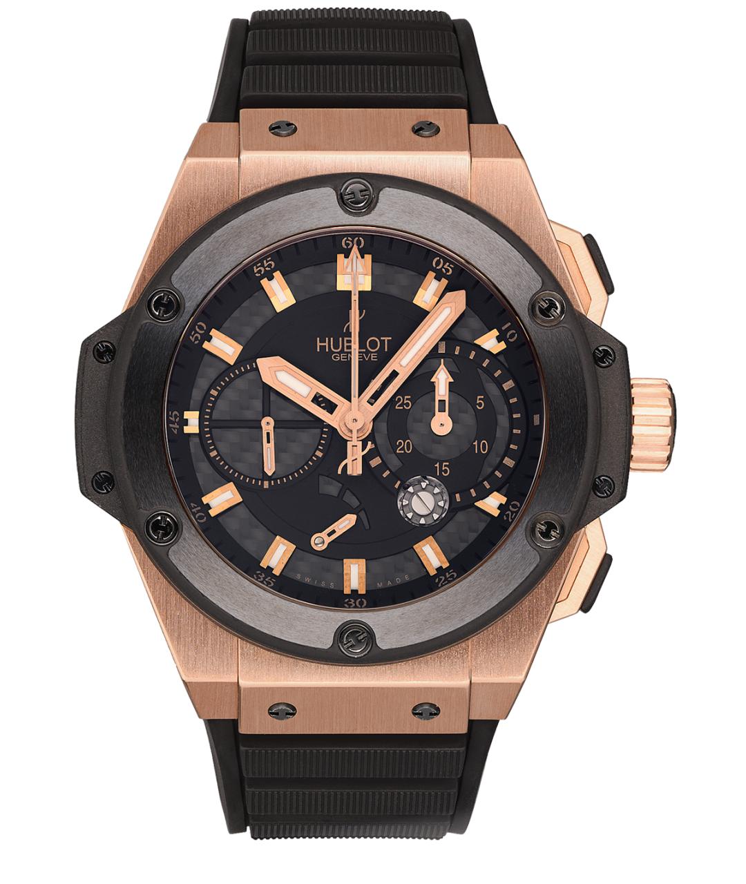 HUBLOT Черные часы из розового золота, фото 1