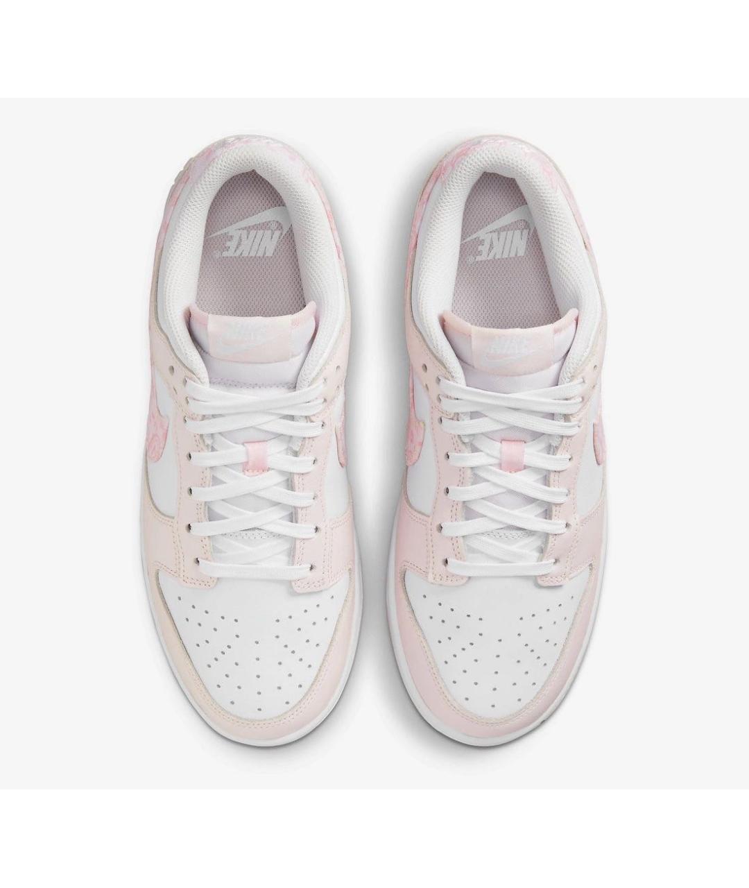 NIKE Розовые кожаные низкие кроссовки / кеды, фото 2