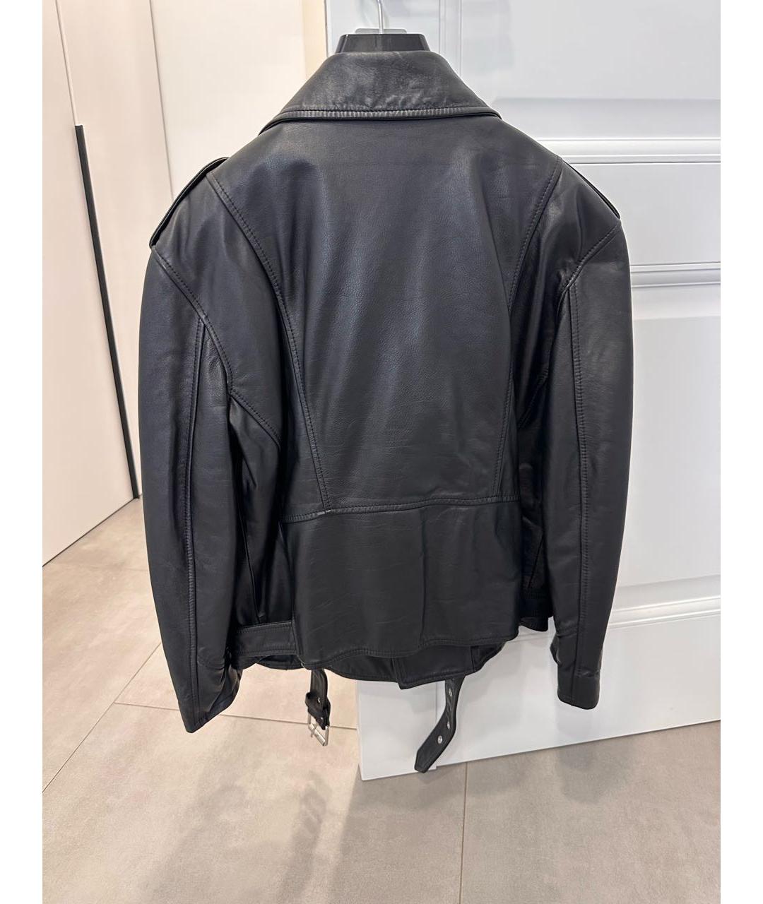 CELINE Черная кожаная куртка, фото 2