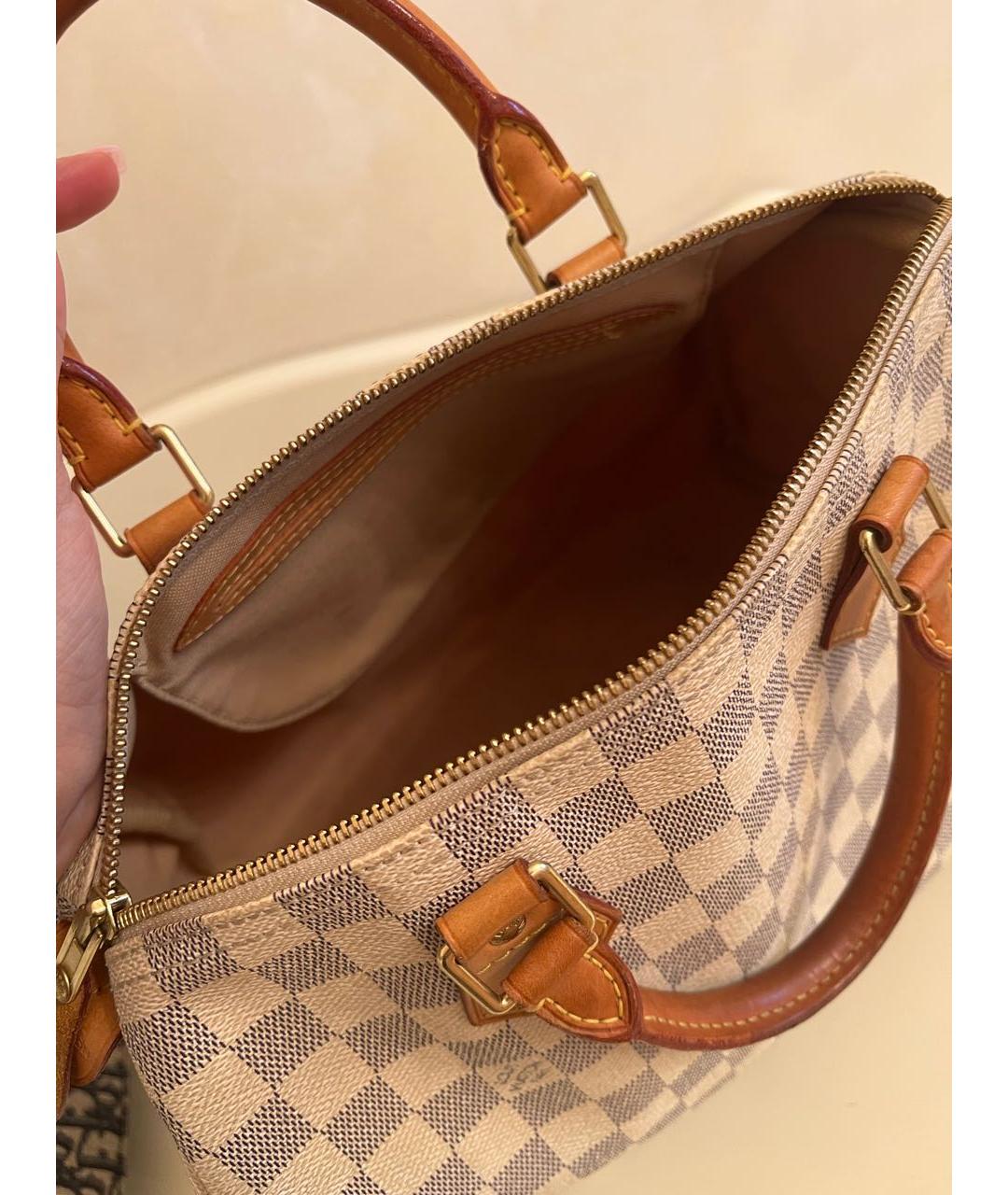 LOUIS VUITTON Белая сумка с короткими ручками, фото 4