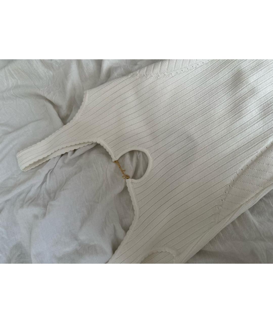 JACQUEMUS Белое вискозное повседневное платье, фото 2