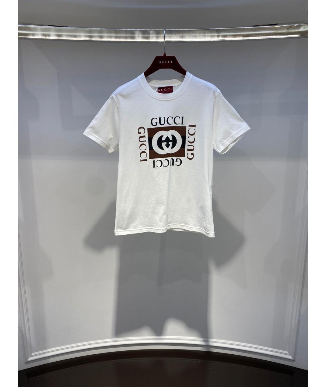 GUCCI Белая футболка, фото 3