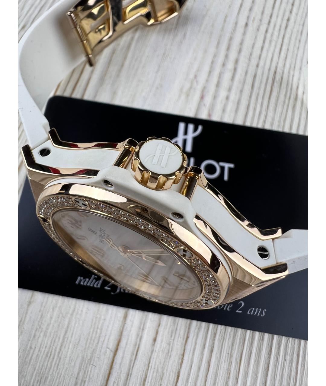 HUBLOT Белые часы из розового золота, фото 4