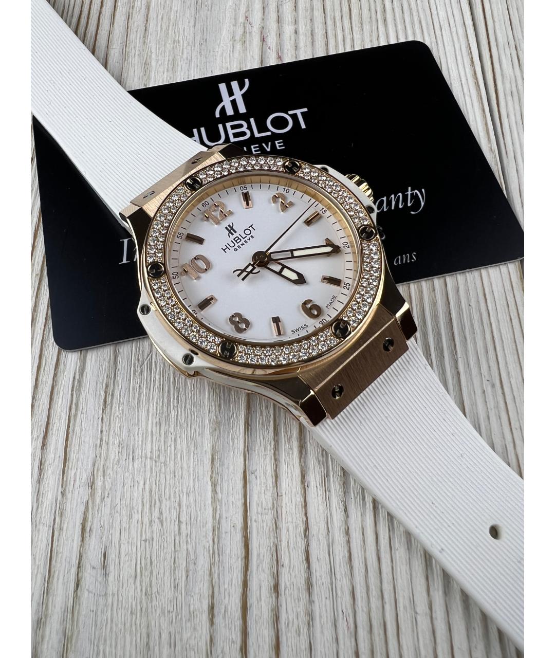 HUBLOT Белые часы из розового золота, фото 2
