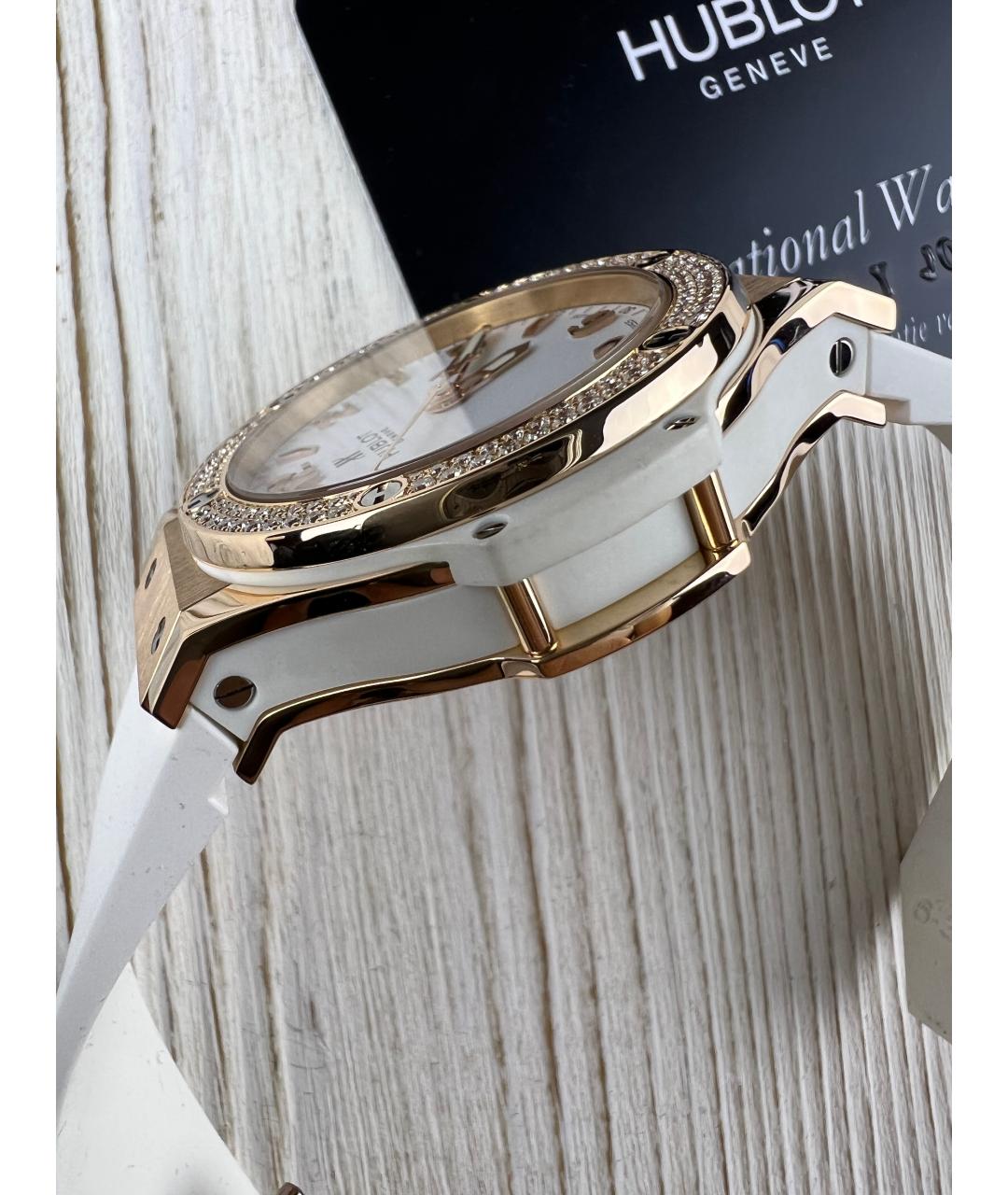 HUBLOT Белые часы из розового золота, фото 3