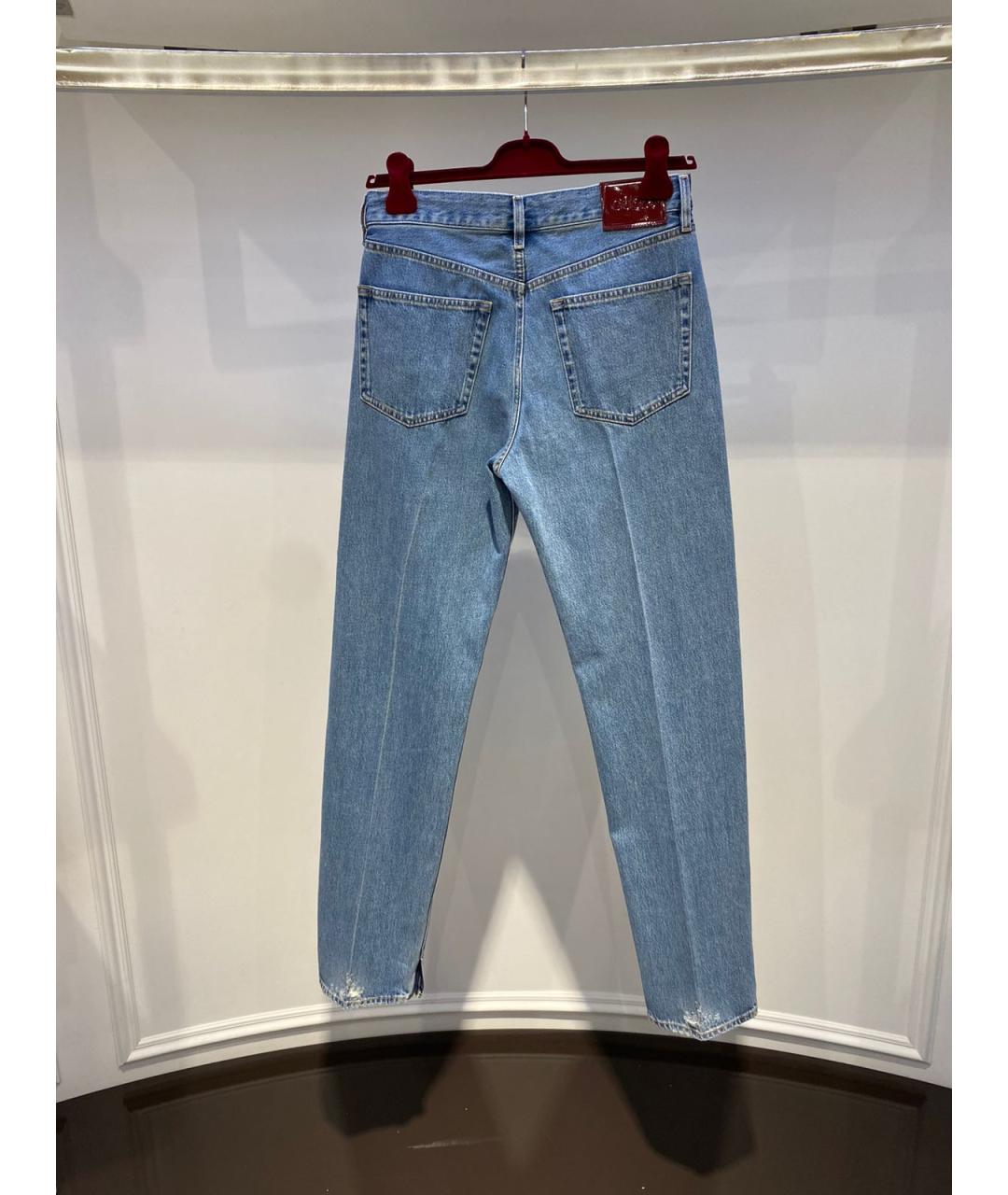 GUCCI Голубые прямые джинсы, фото 2