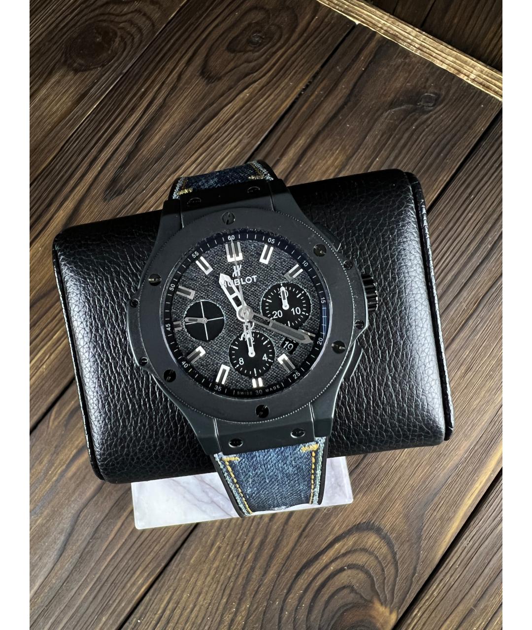 HUBLOT Черные керамические часы, фото 2