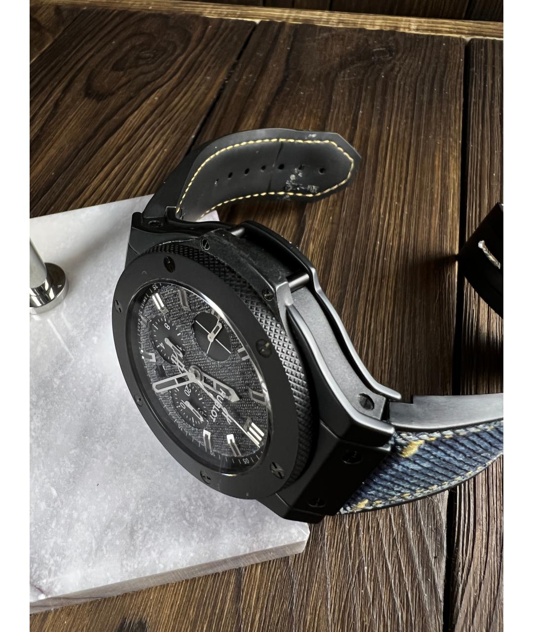 HUBLOT Черные керамические часы, фото 5