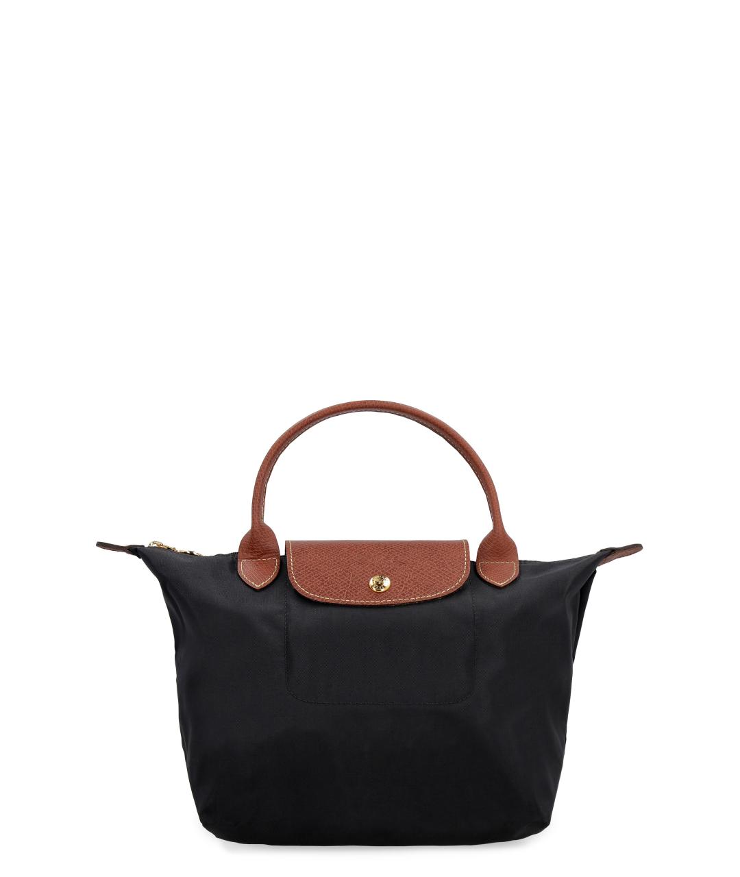 LONGCHAMP Черная синтетическая сумка тоут, фото 1