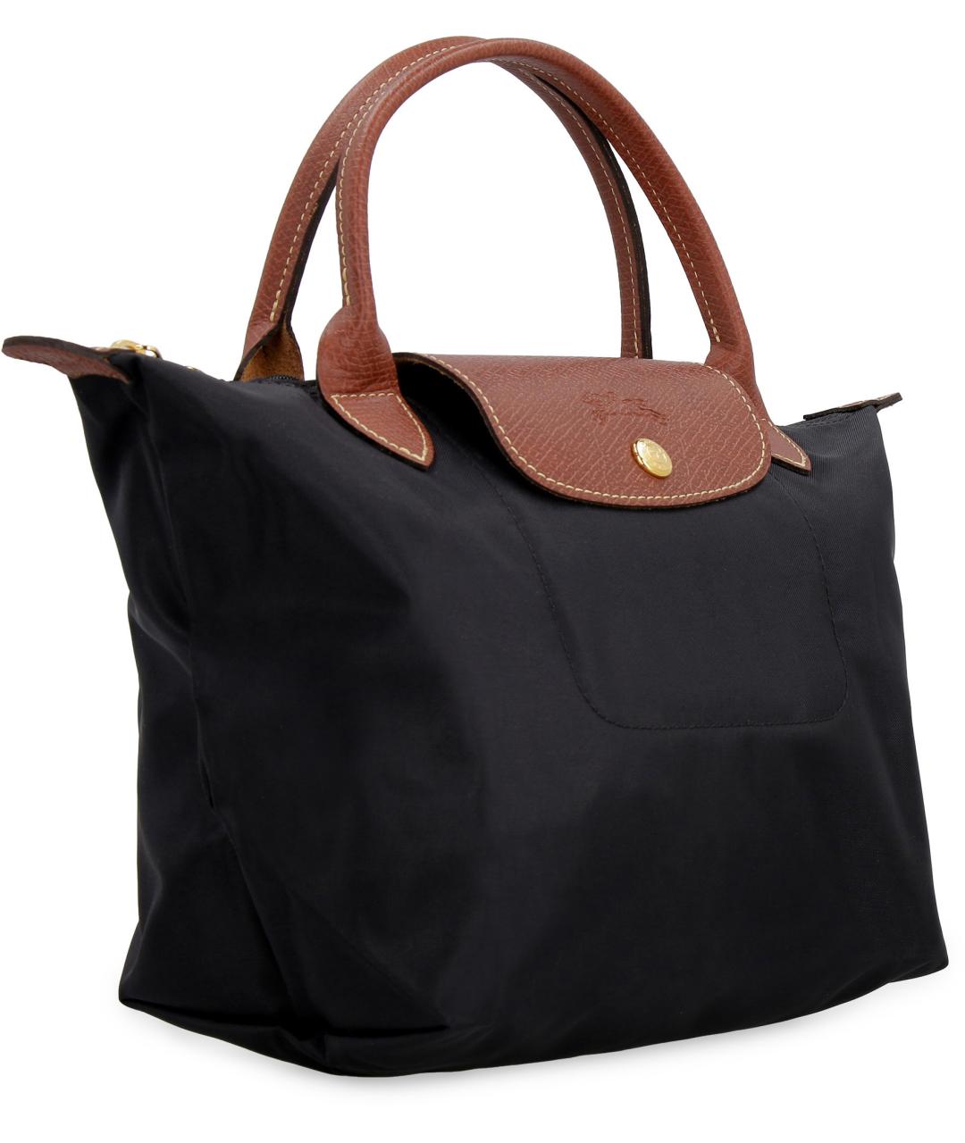 LONGCHAMP Черная синтетическая сумка тоут, фото 3