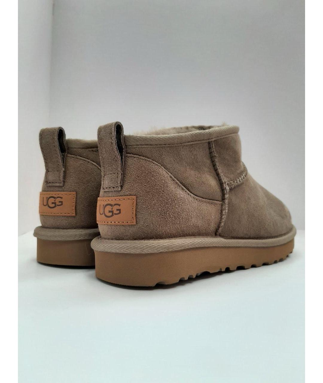 UGG AUSTRALIA Коричневые замшевые ботинки, фото 6