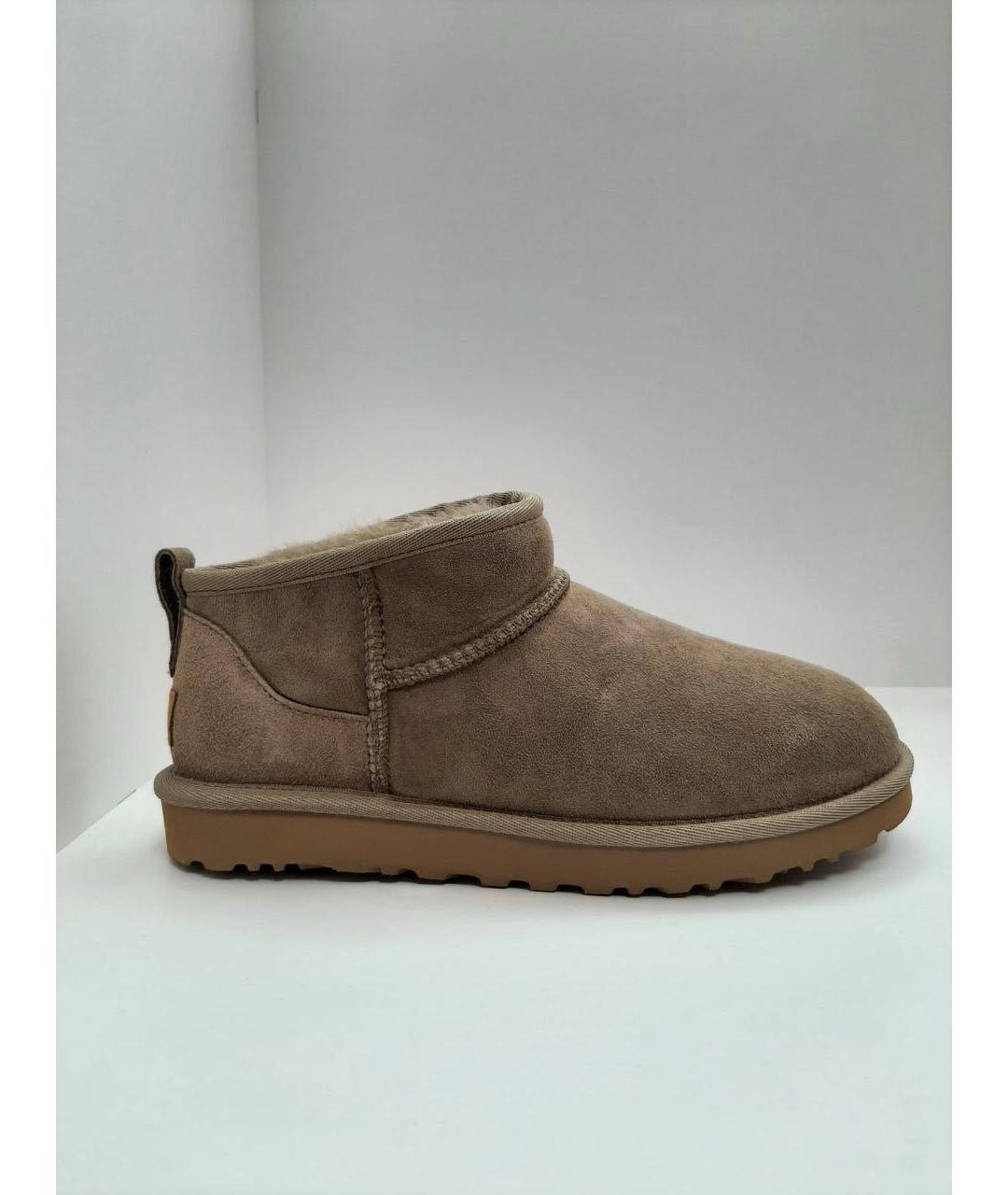 UGG AUSTRALIA Коричневые замшевые ботинки, фото 8