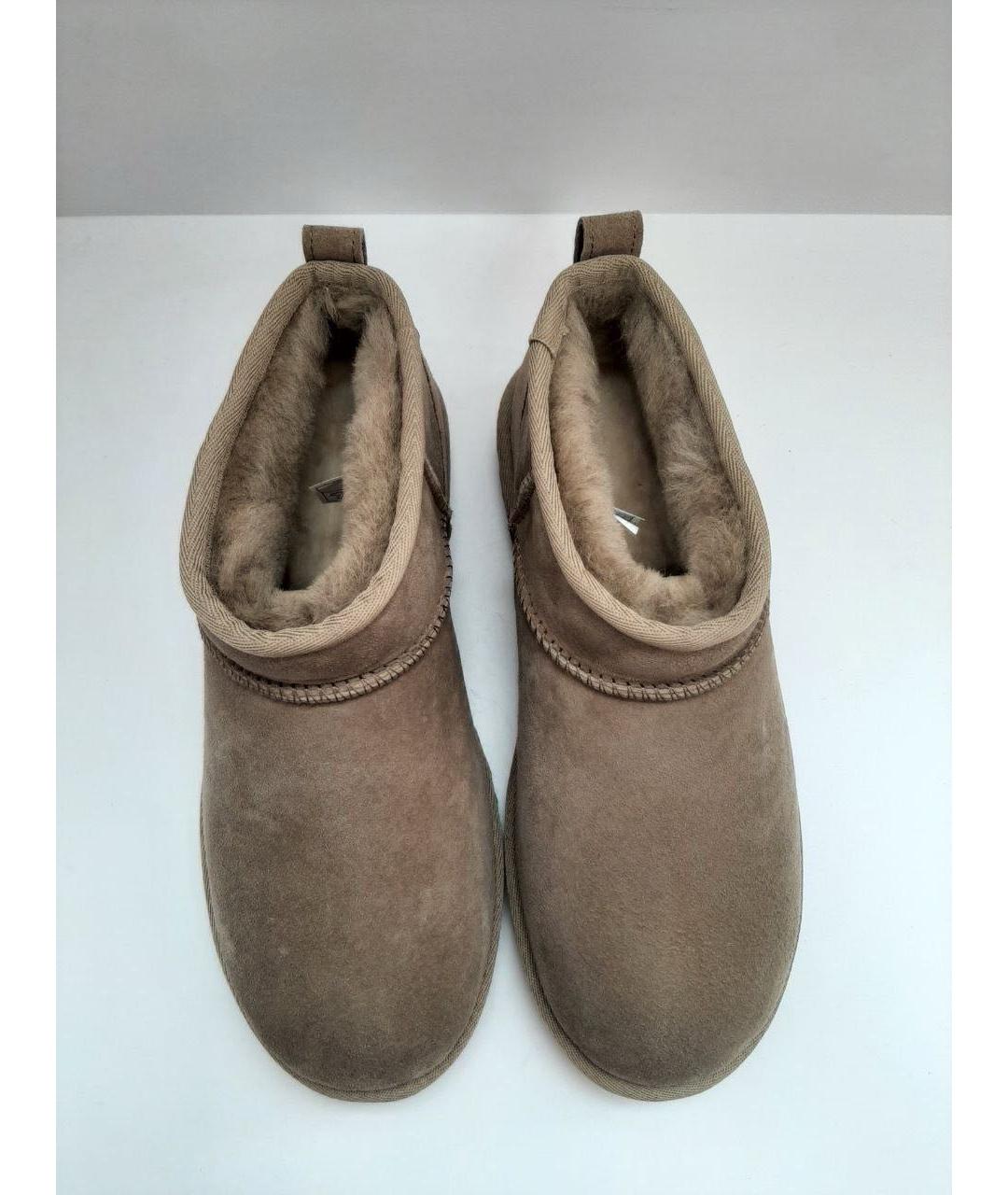 UGG AUSTRALIA Коричневые замшевые ботинки, фото 3