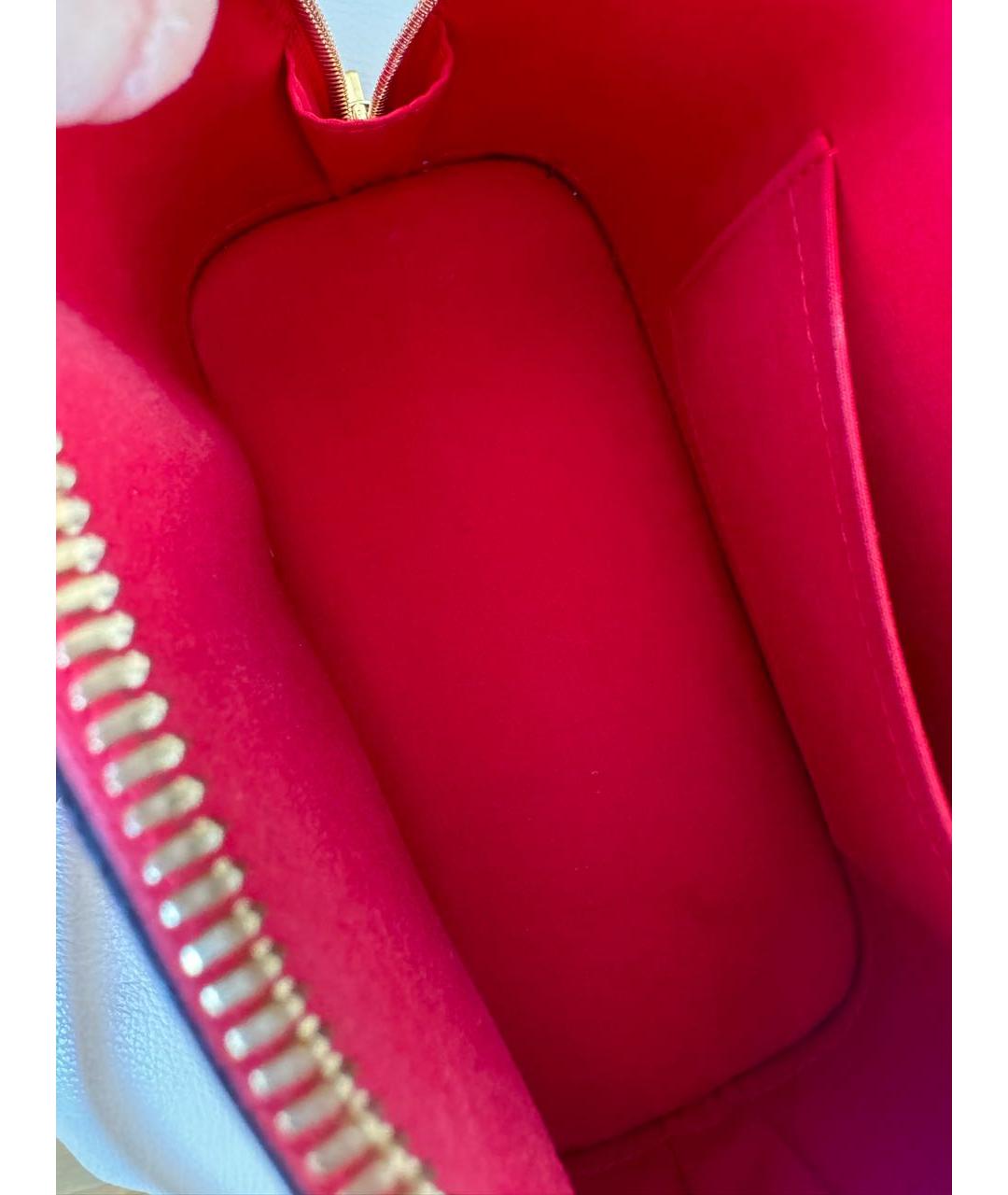 LOUIS VUITTON Красная сумка через плечо из лакированной кожи, фото 4