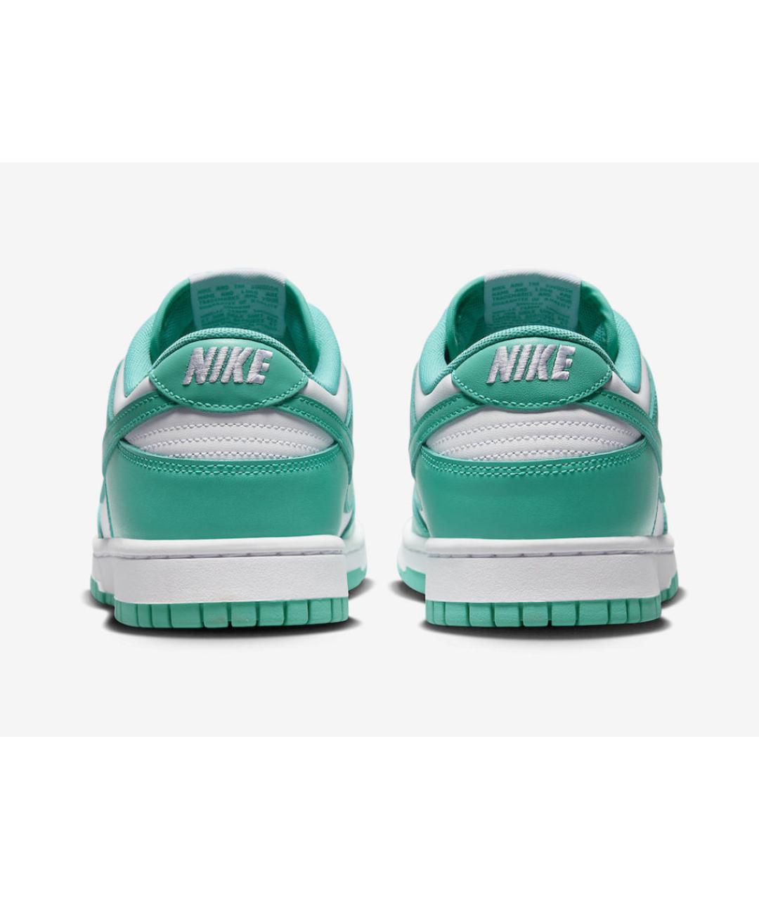 NIKE Бирюзовые кожаные низкие кроссовки / кеды, фото 4