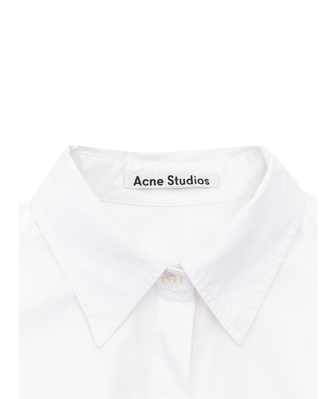 ACNE STUDIOS Белая хлопковая рубашка, фото 4