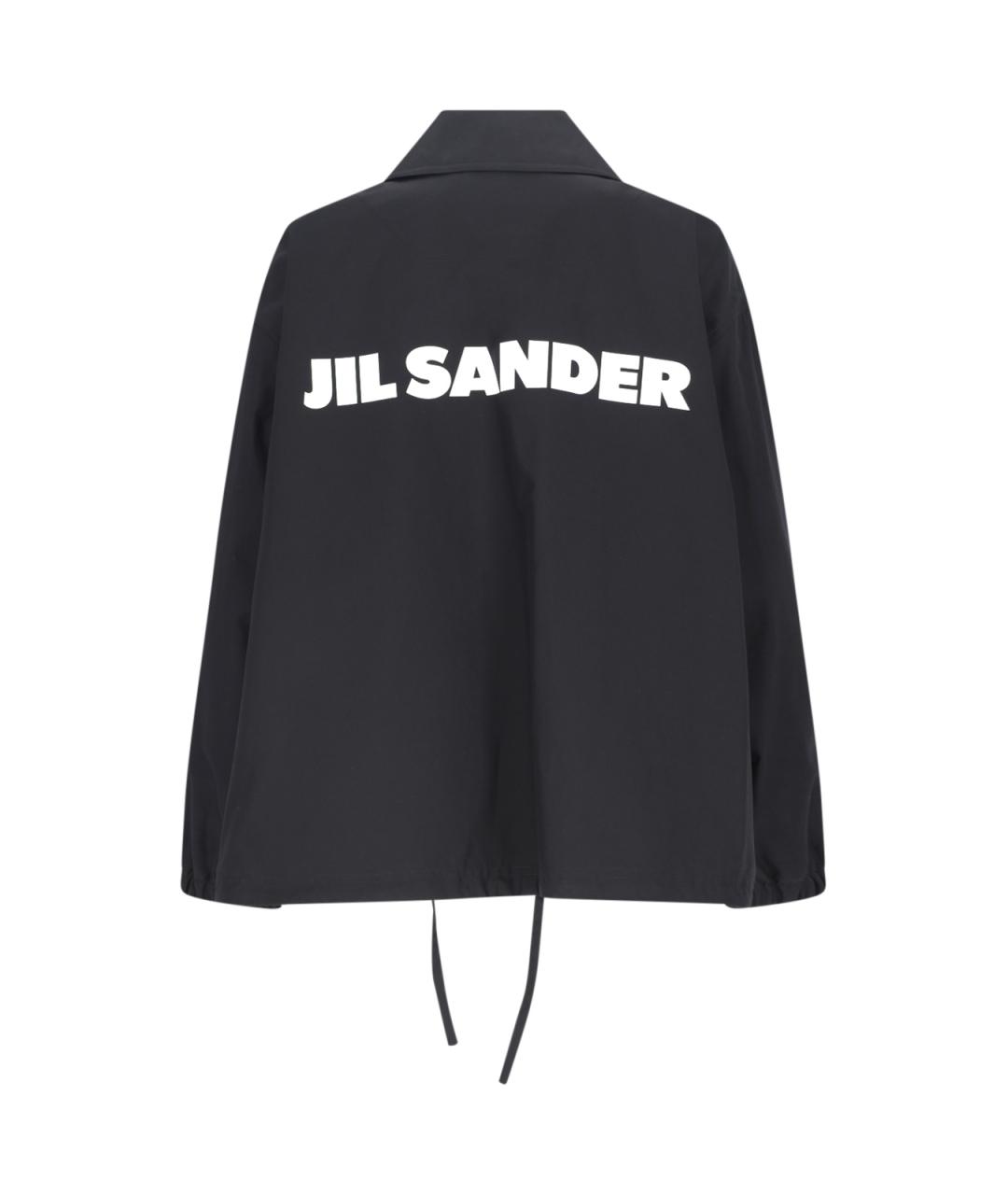 JIL SANDER Черная хлопковая куртка, фото 2