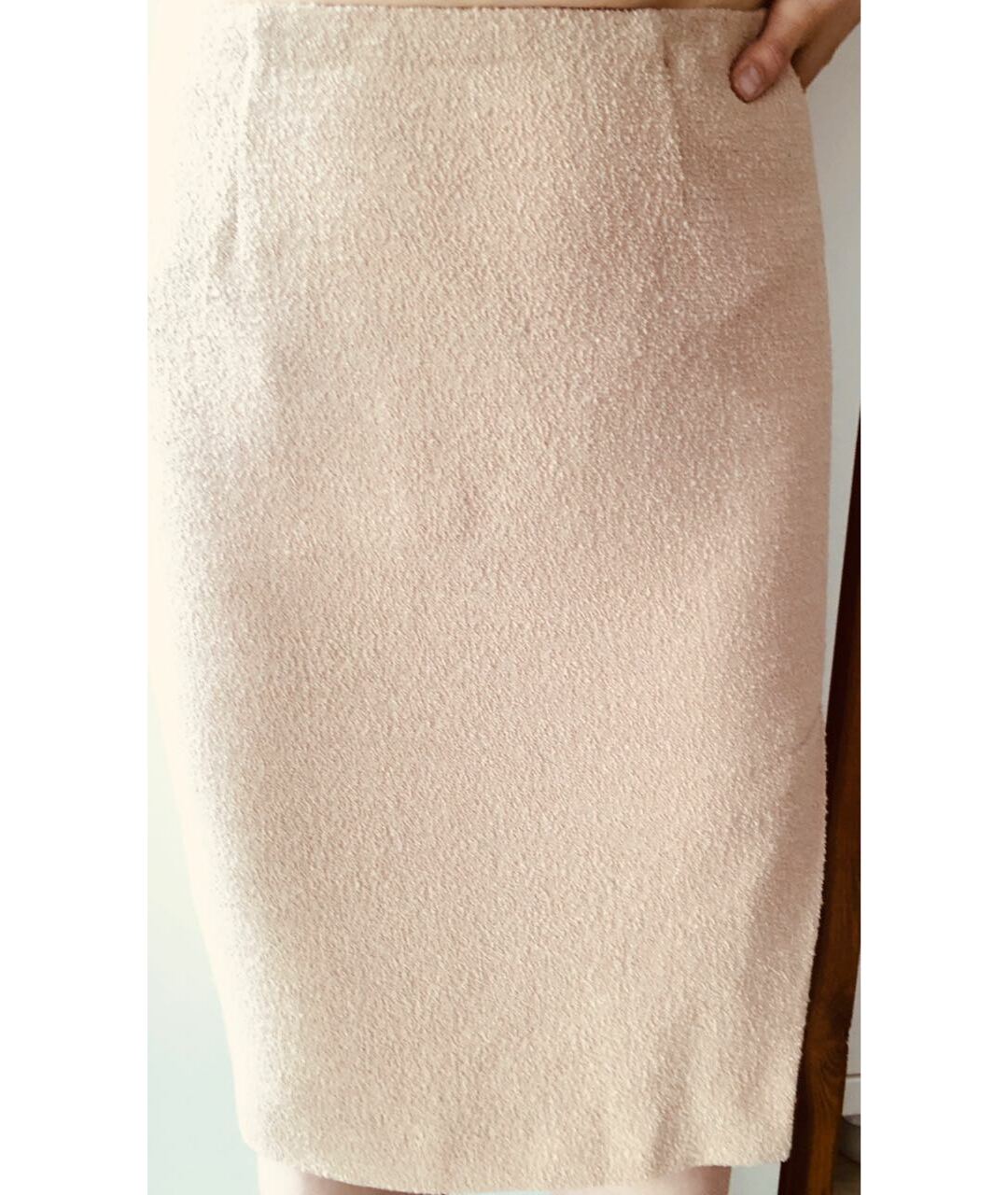 MOSCHINO Розовая шерстяная юбка миди, фото 6