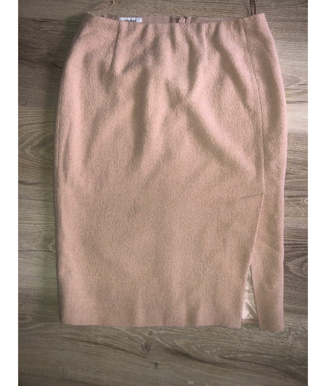 MOSCHINO Розовая шерстяная юбка миди, фото 7
