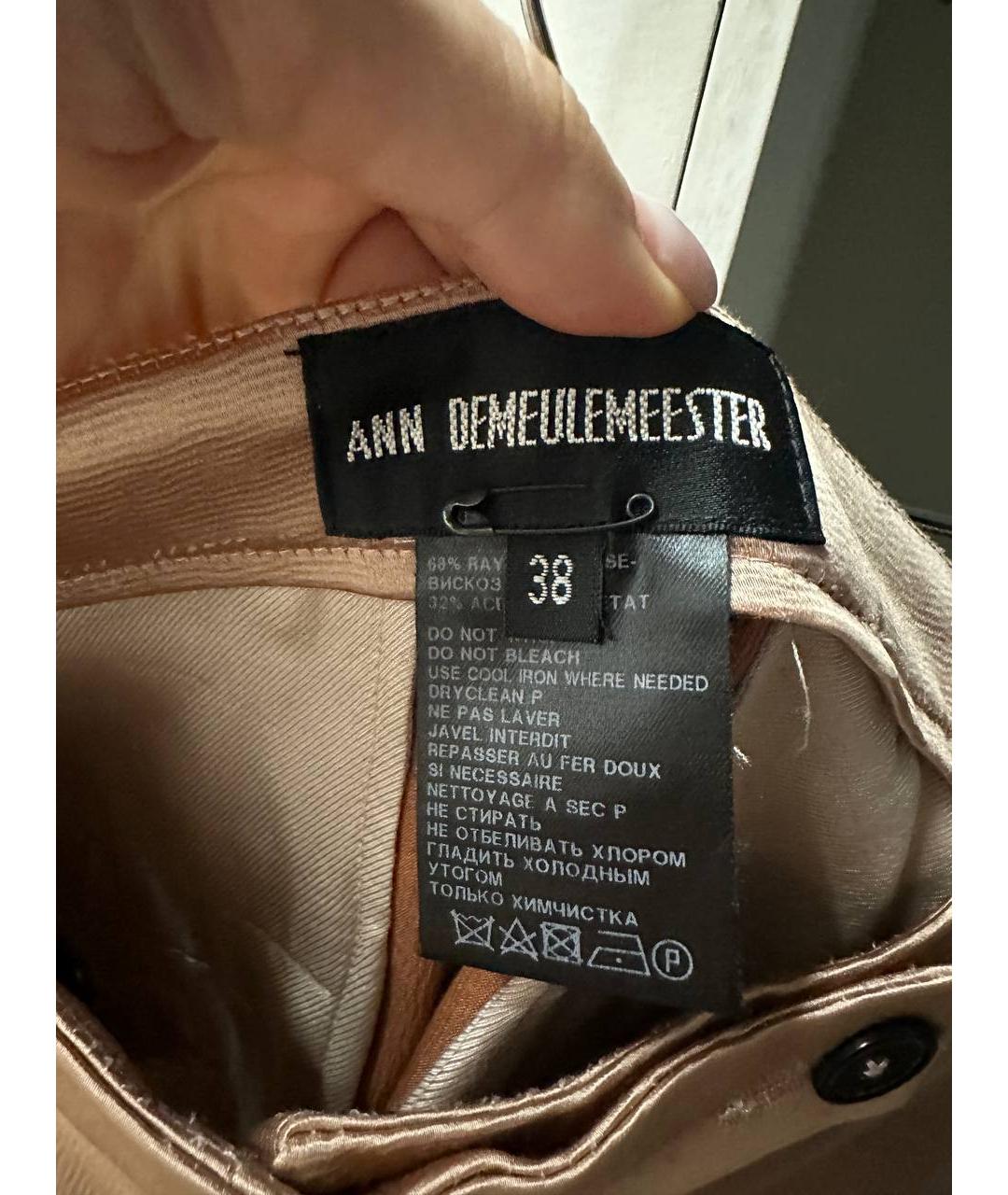 ANN DEMEULEMEESTER Розовые вискозные шорты, фото 2