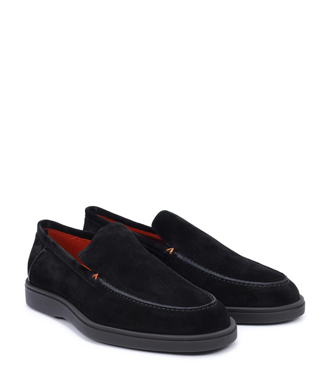 SANTONI Черные лоферы, фото 2