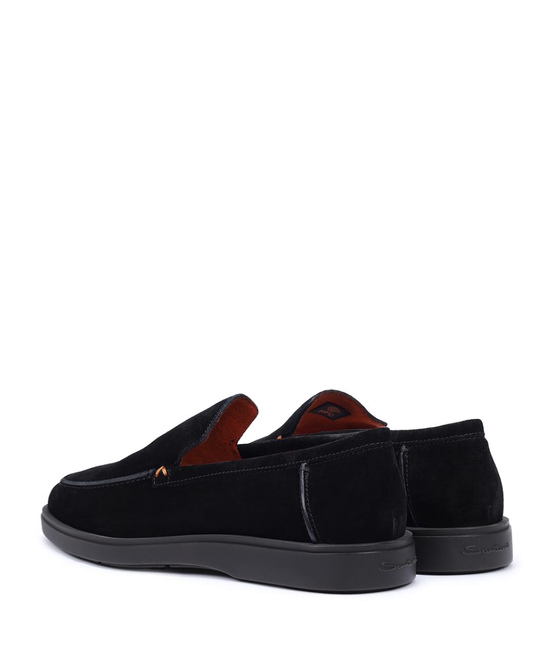 SANTONI Черные лоферы, фото 4