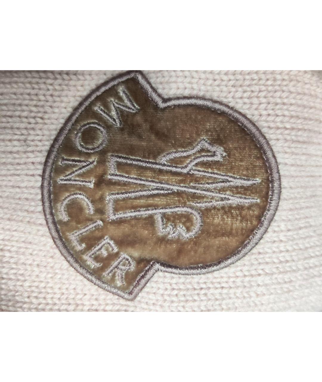 MONCLER Розовый шерстяной джемпер / свитер, фото 4